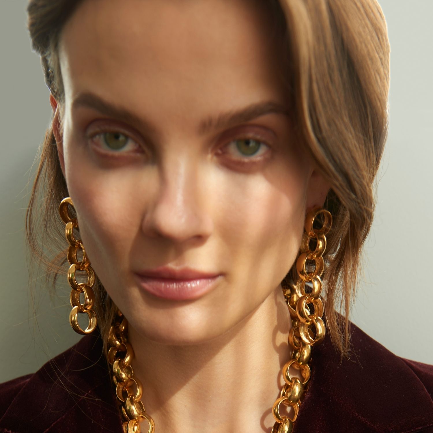 Gaia Chain Drop Earrings - Large Chains