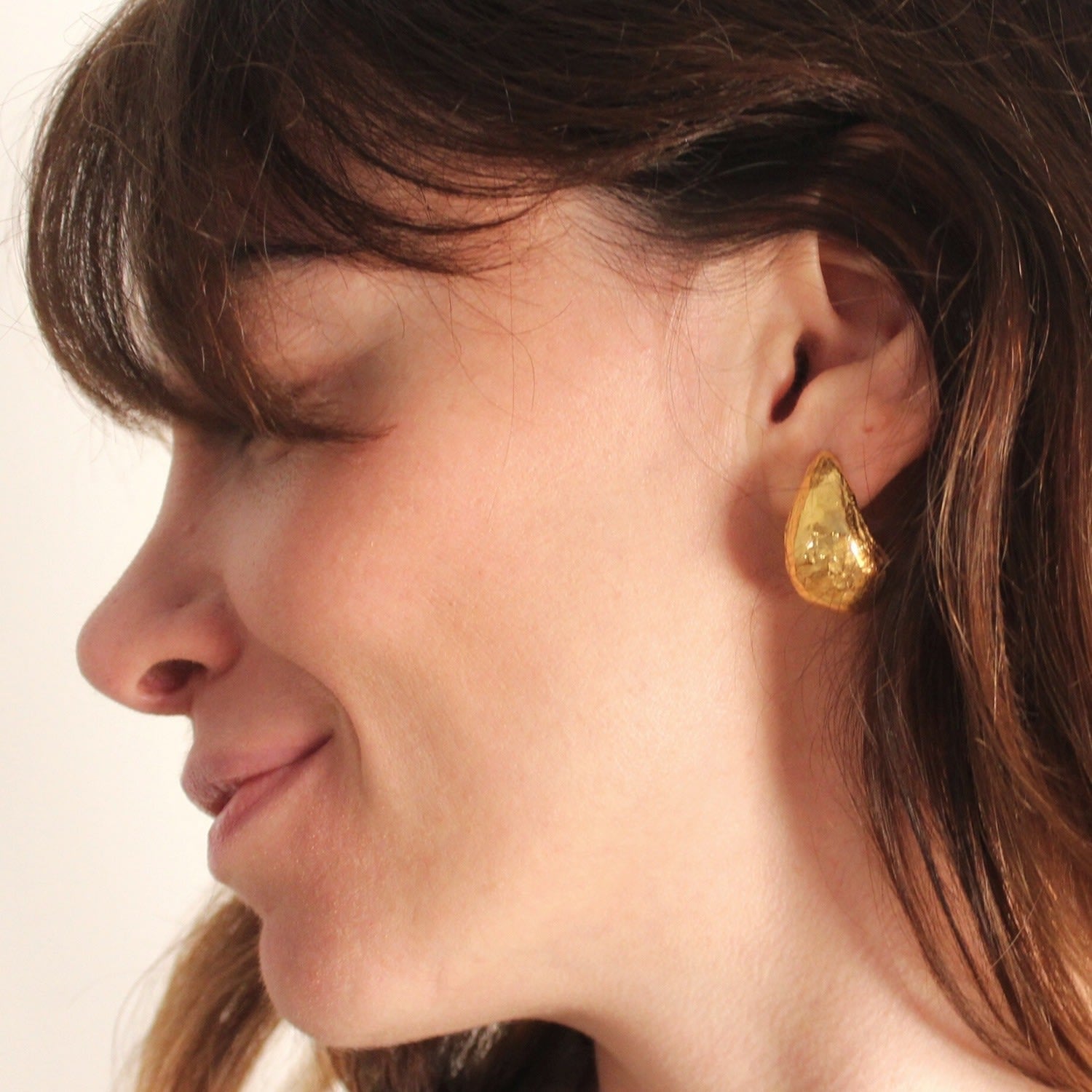 Gaia Gold Hoop Earrings