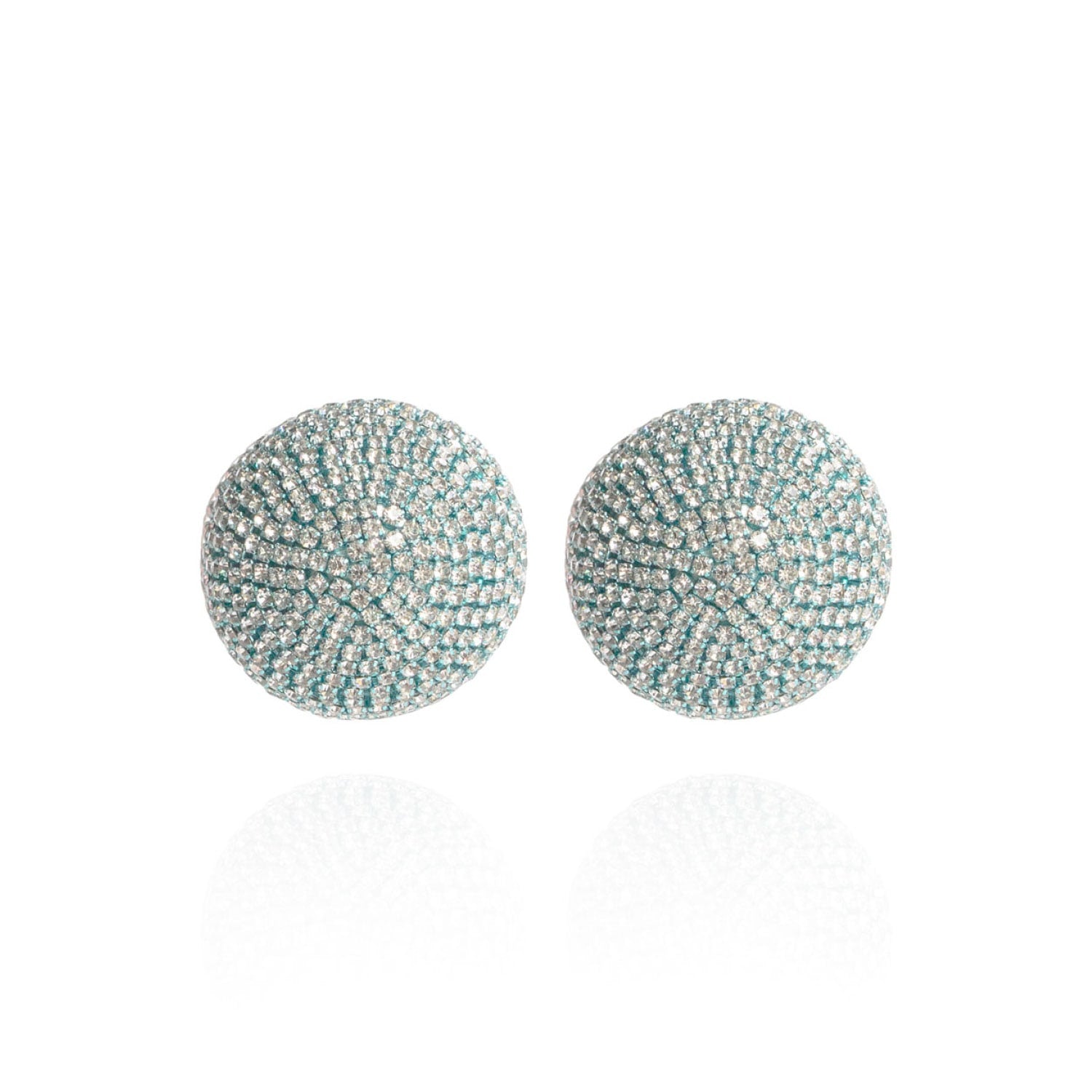 Gaia Glam Midi Earrings In Baby Blue