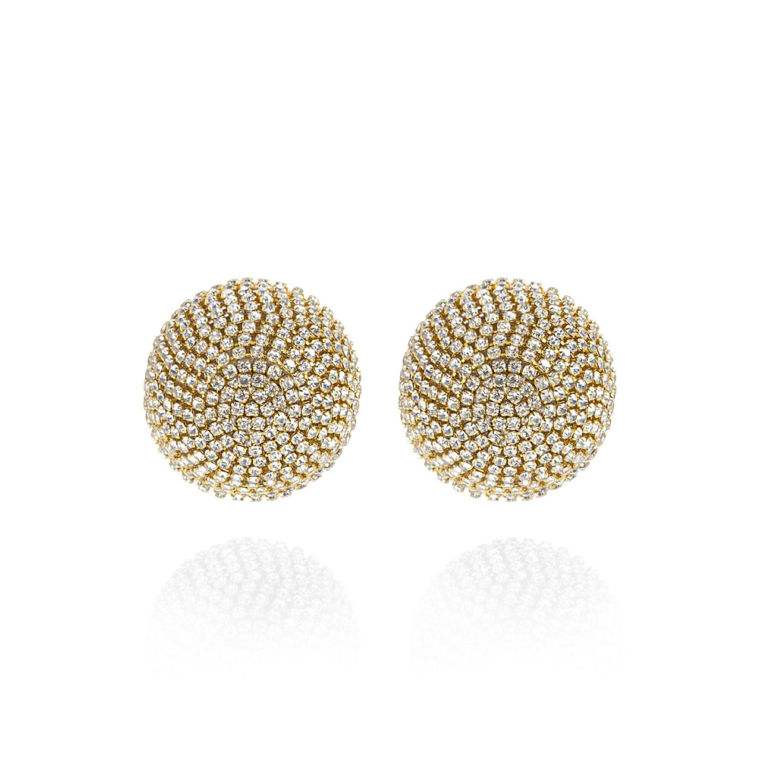 Gaia Glam Midi Earrings In Bold Gold