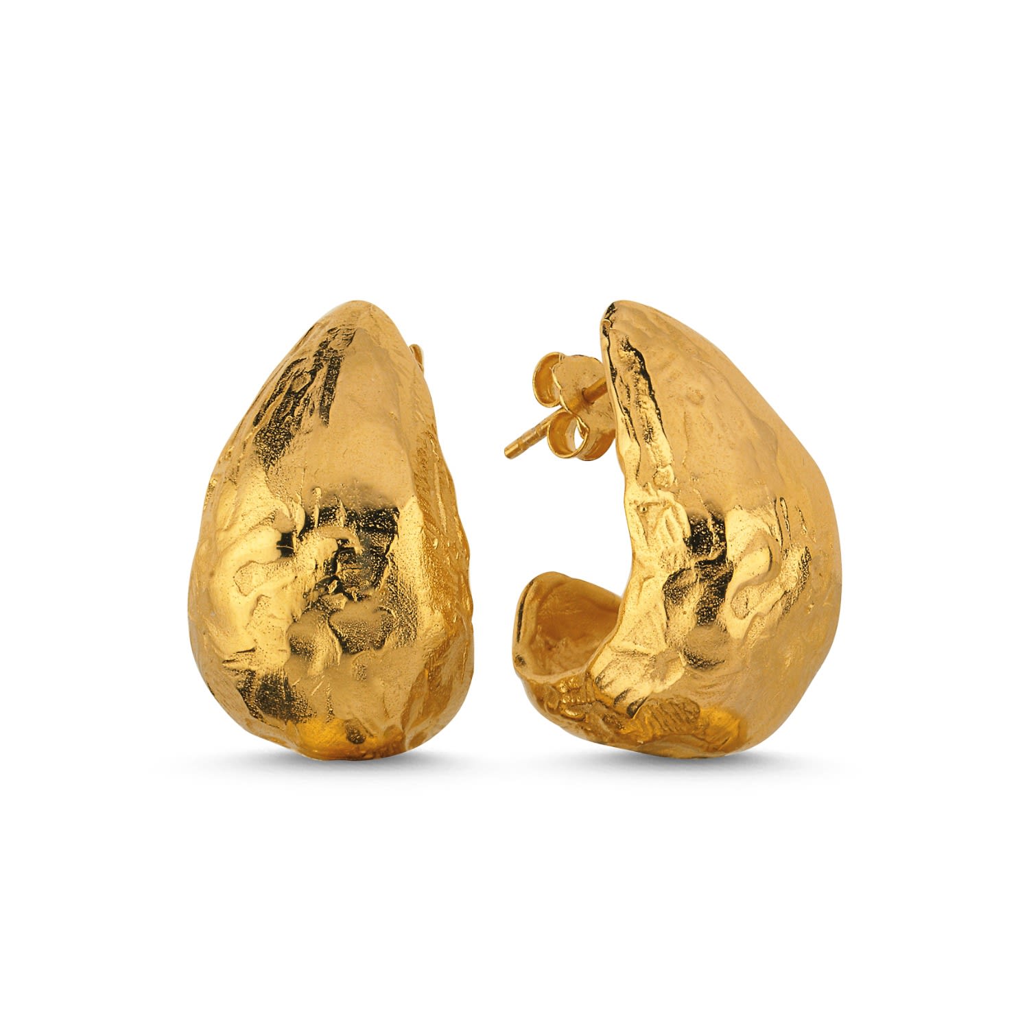 Gaia Gold Hoop Earrings