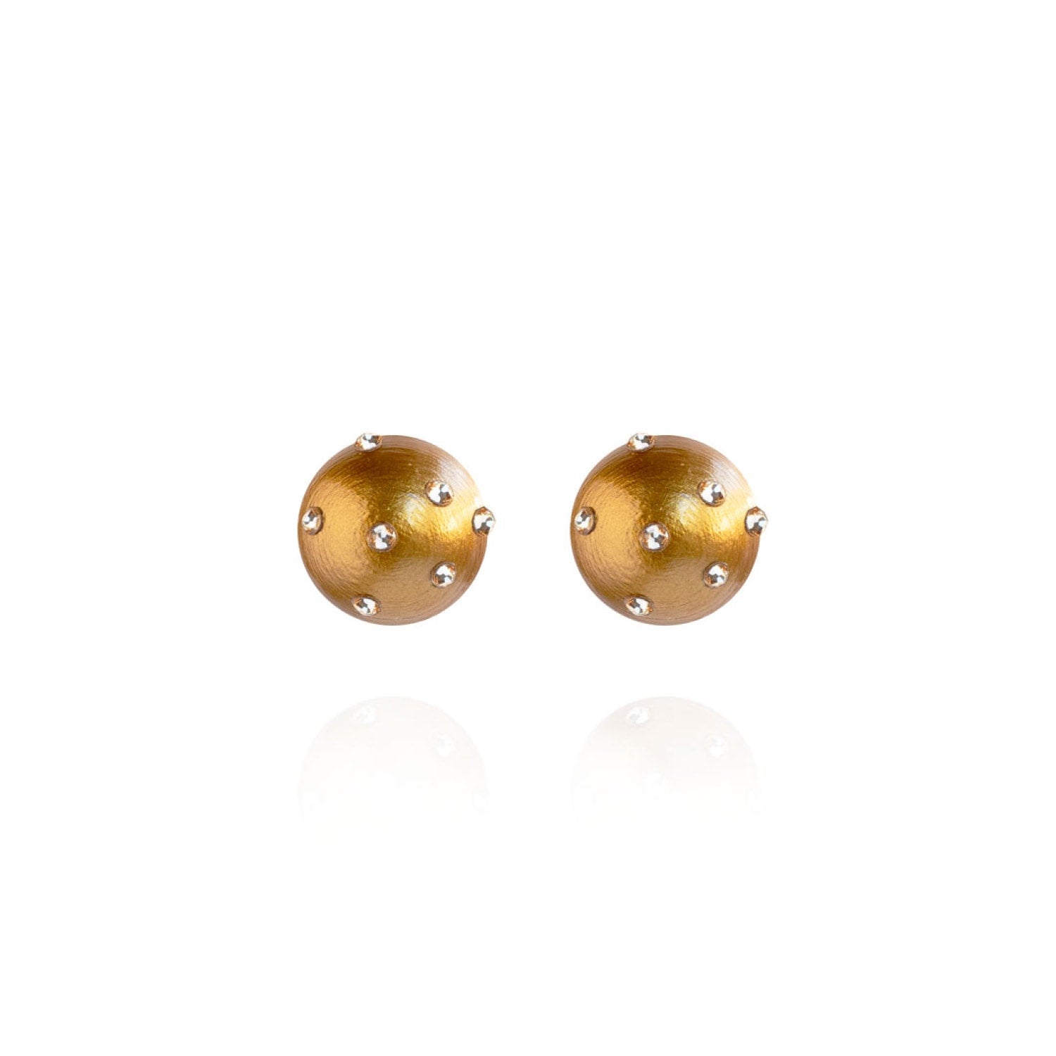 Gaia Jet Petite Earrings In Golden Saffron
