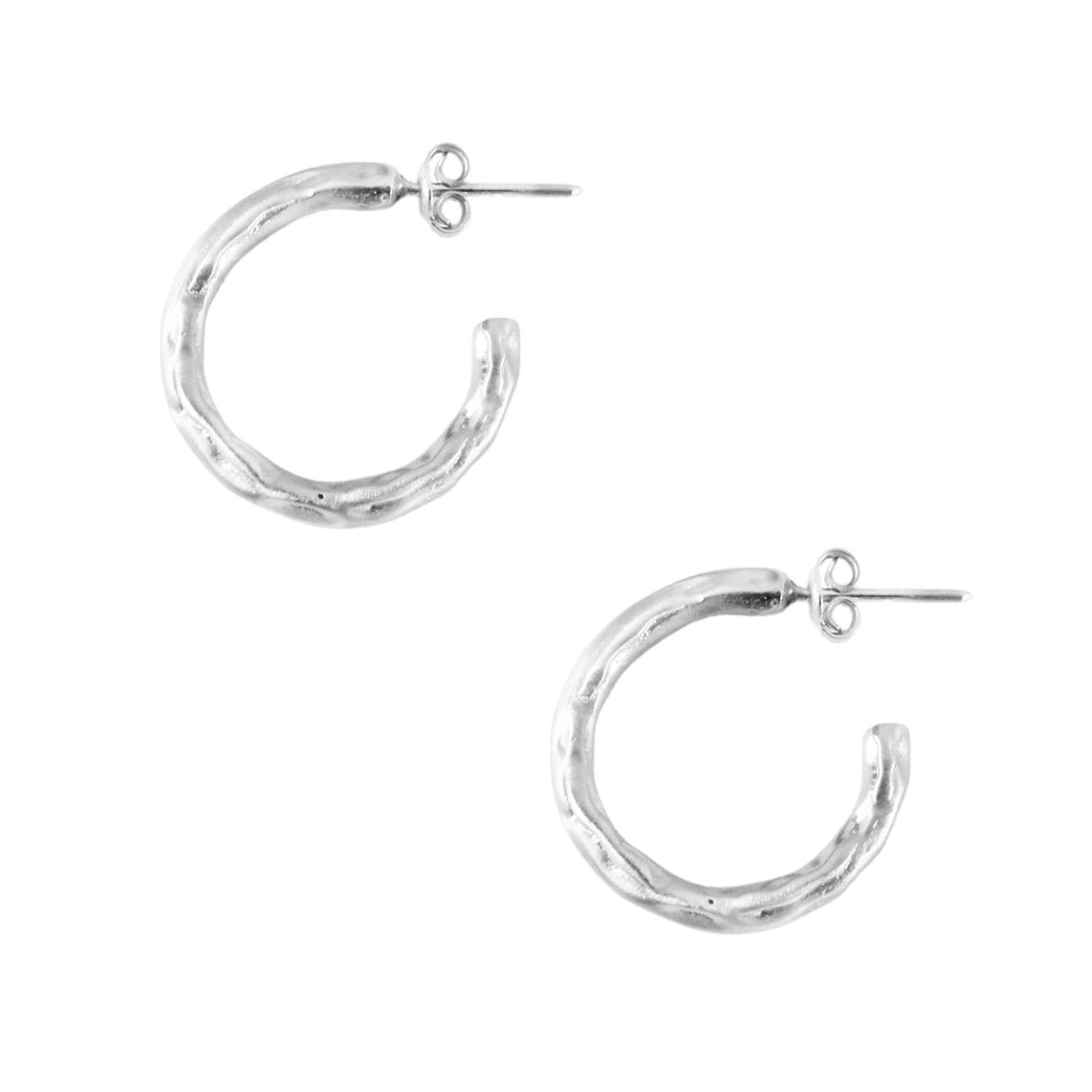 Galatea Silver Hoop Earrings