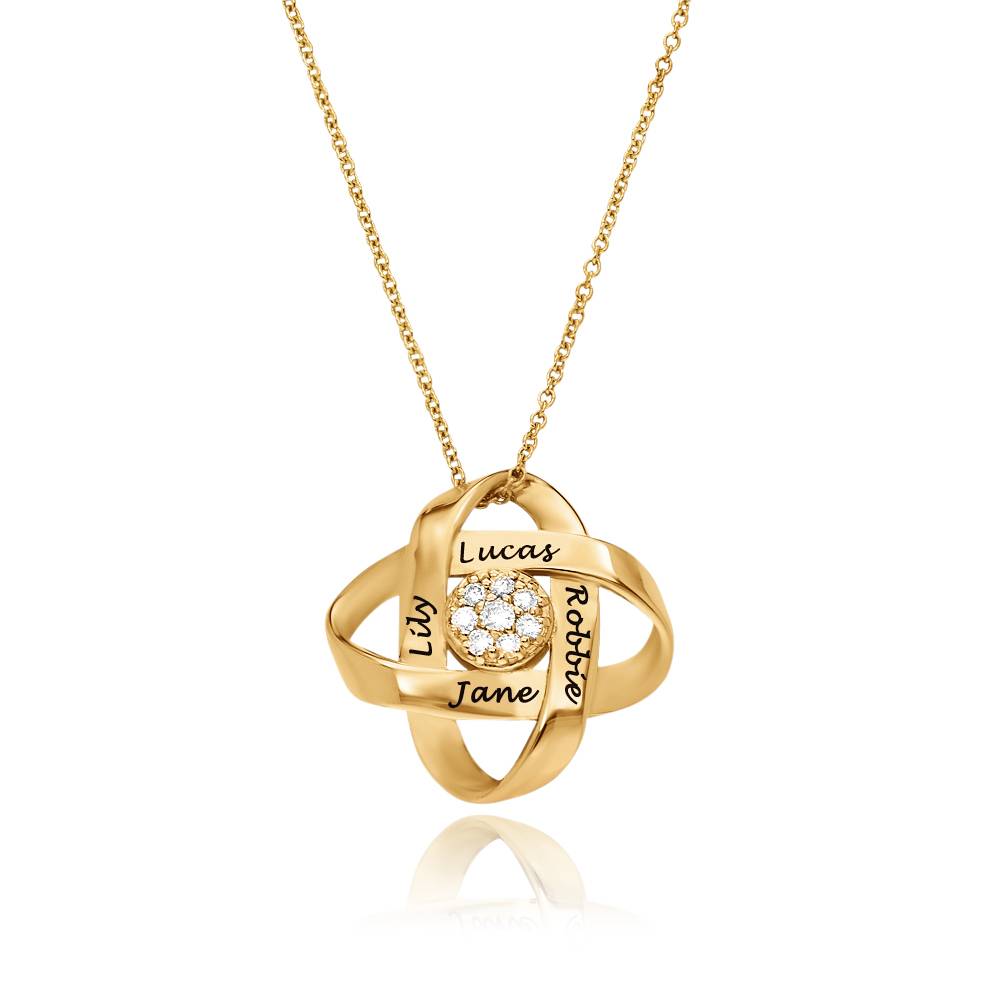 Galaxy Necklace with 0.19CT Diamonds in 10K Yellow Gold
