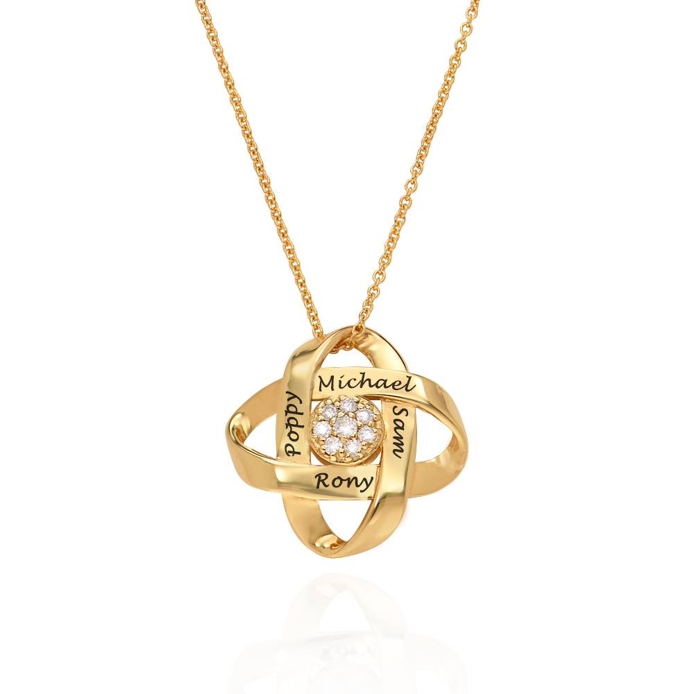 Galaxy Necklace with 0.19CT Diamonds in Gold Plating