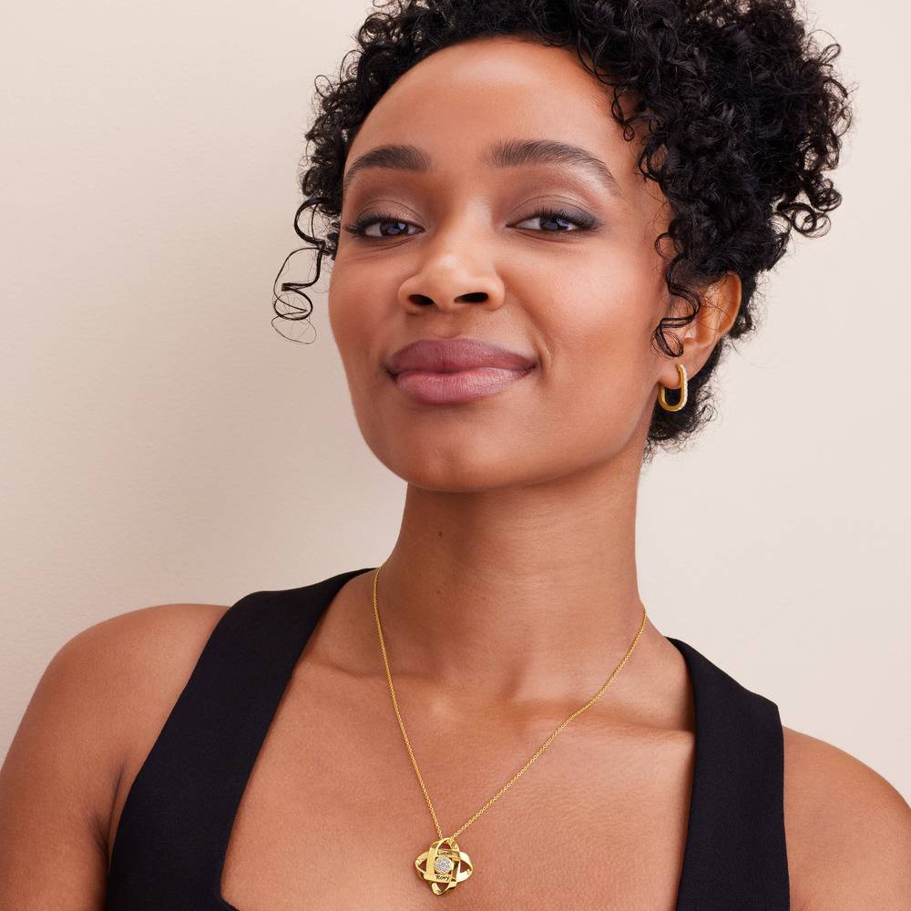Galaxy Necklace with 0.19CT Diamonds in Gold Plating