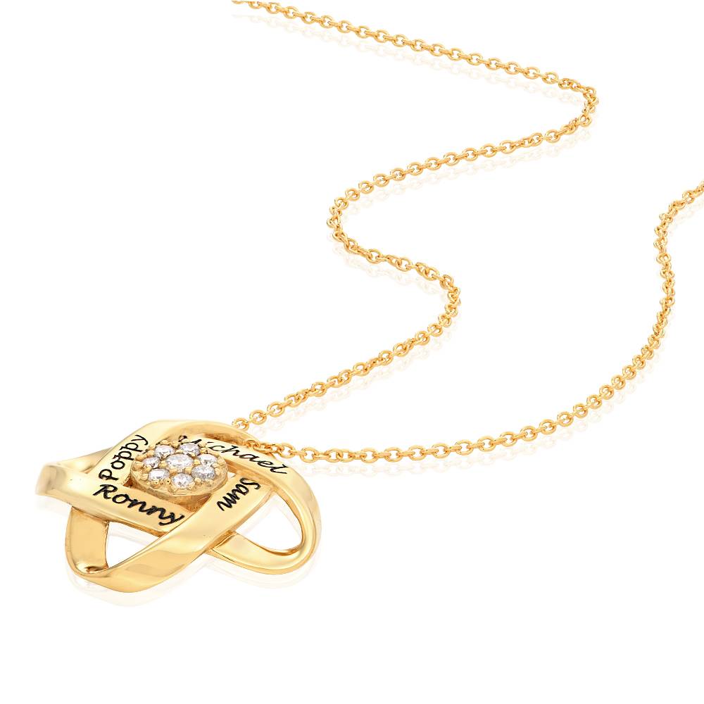 Galaxy Necklace with 0.19CT Diamonds in 18K Gold Vermeil