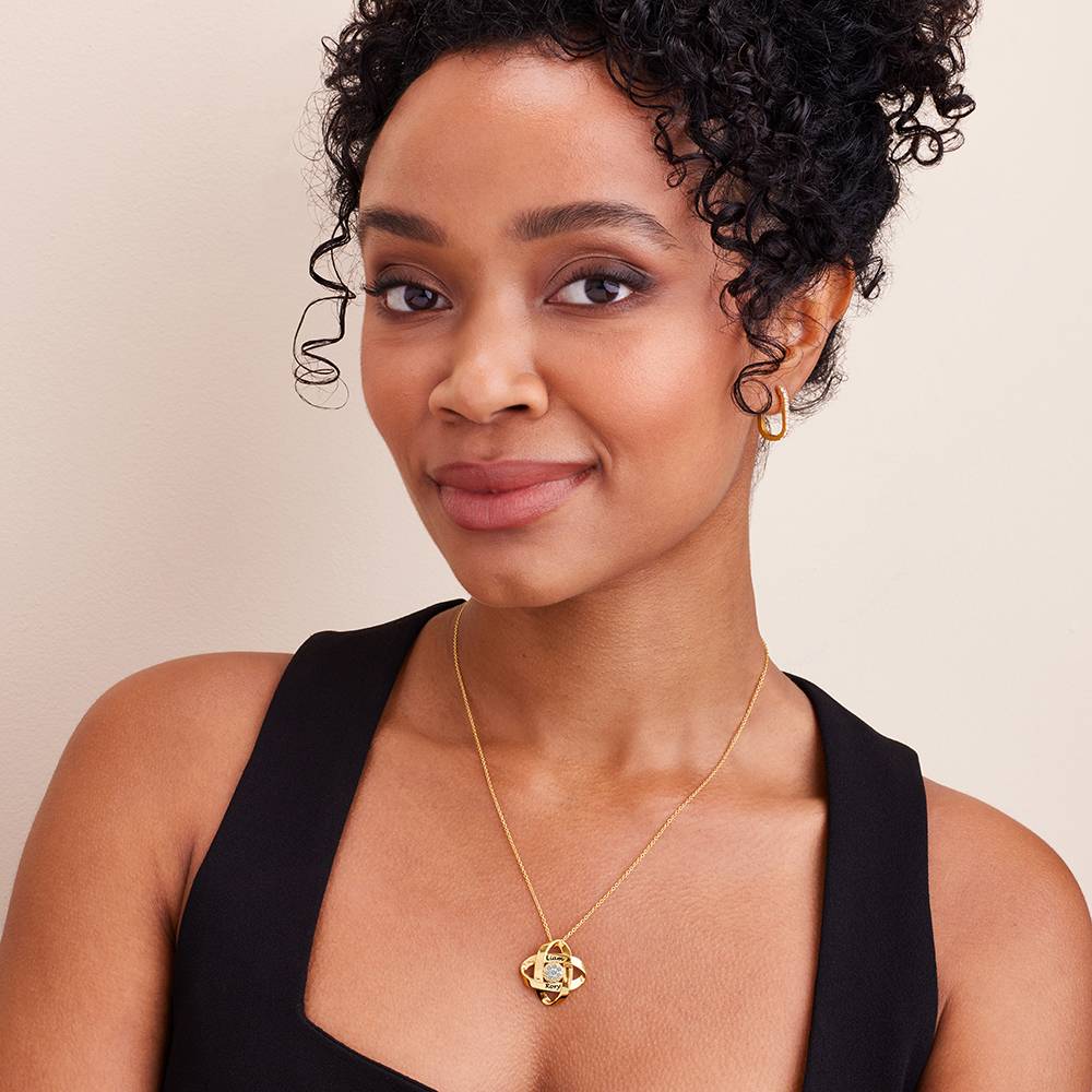 Galaxy Necklace with 0.19CT Diamonds in 18K Gold Vermeil
