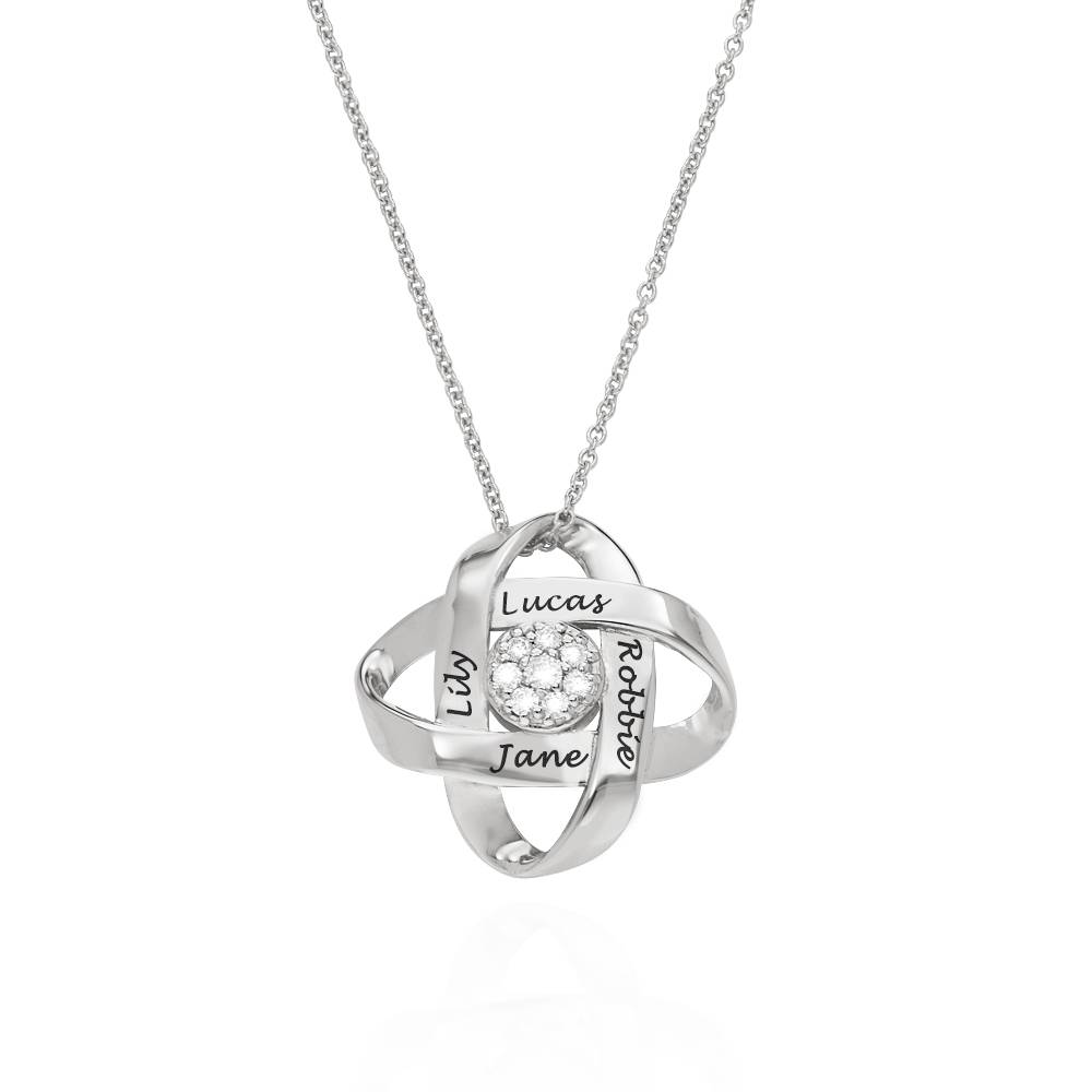 Galaxy Necklace with 0.19CT Diamonds in Sterling Silver