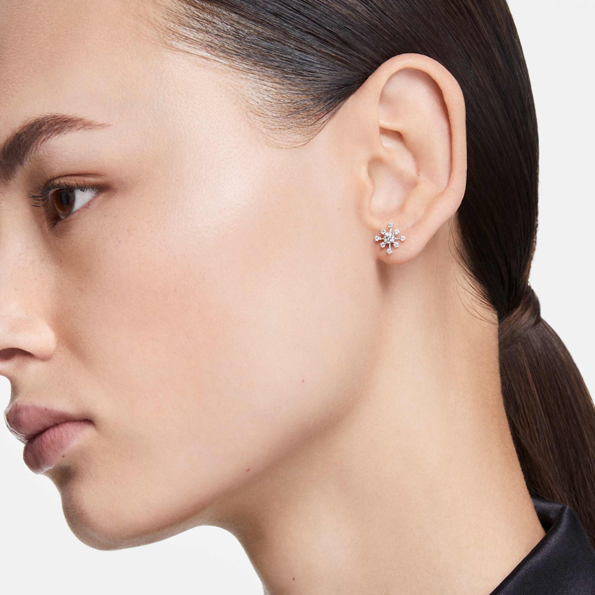 GALAXY STUD EARRINGS LAB GROWN DIAMONDS 0 5 CT TW ROUND SHAPE 14K WHITE GOLD