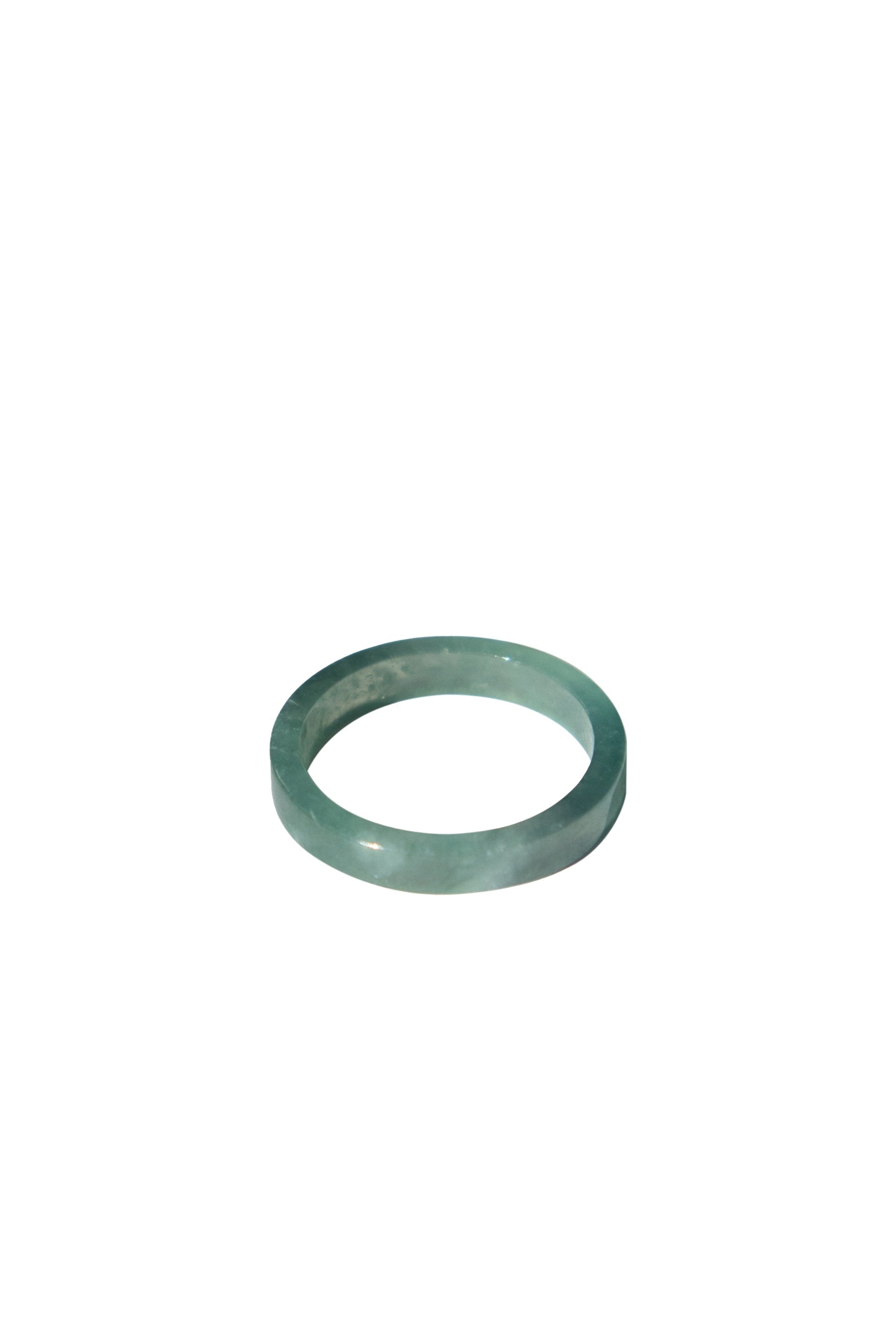 Gale Cyan Square Jade Ring