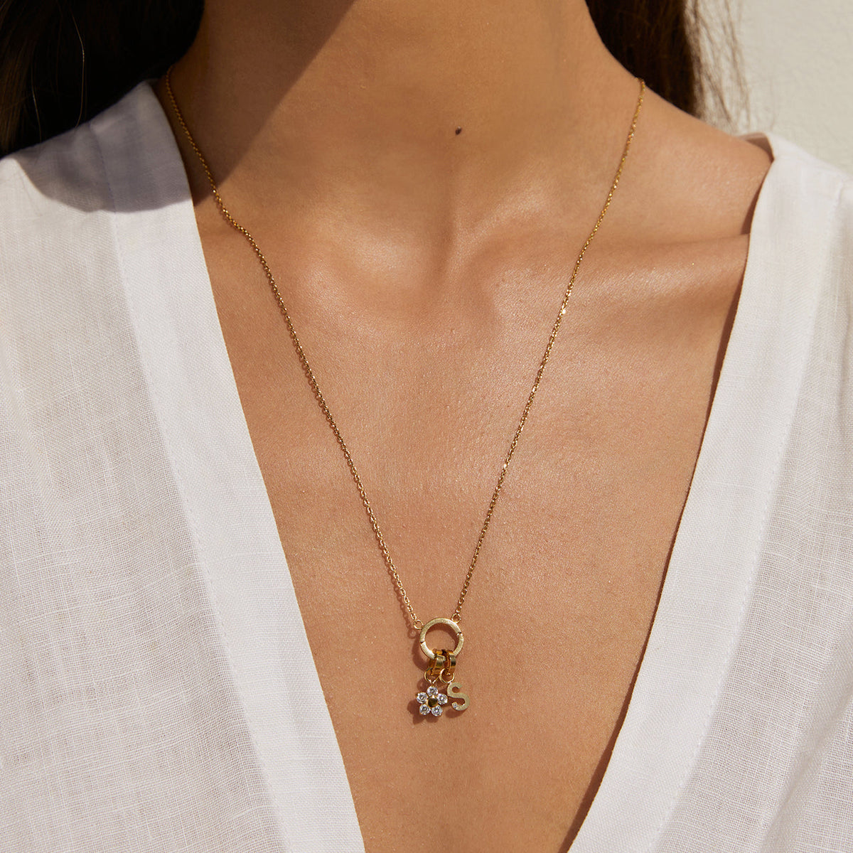 Gardenia Charm Stone