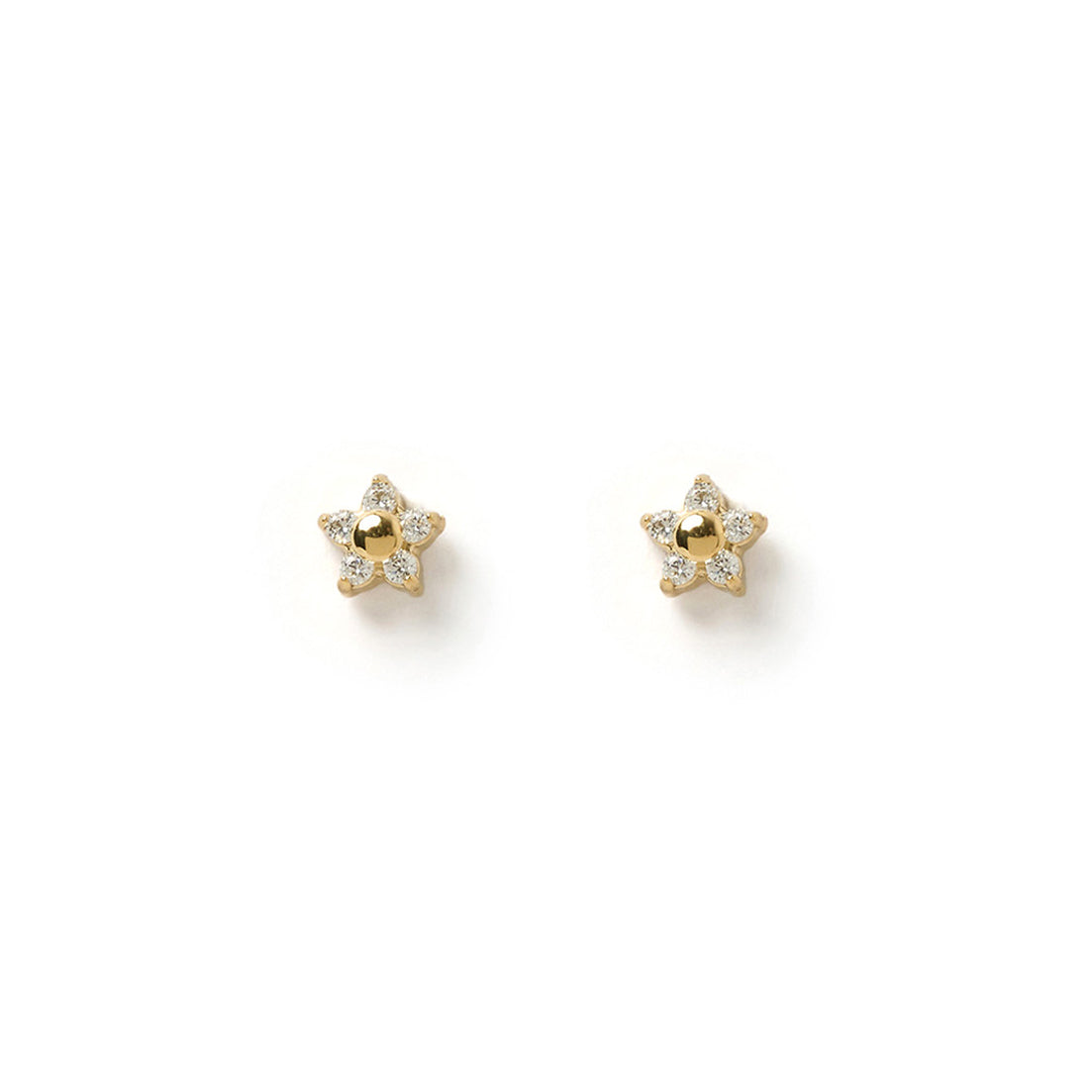Gardenia Stud Earrings Stone