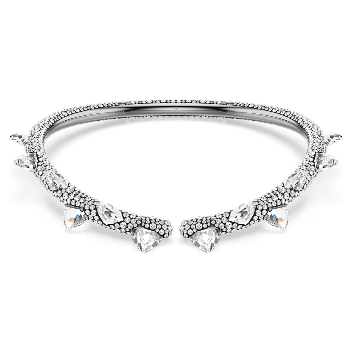 SUBLIMA CHOKER WHITE RUTHENIUM PLATED