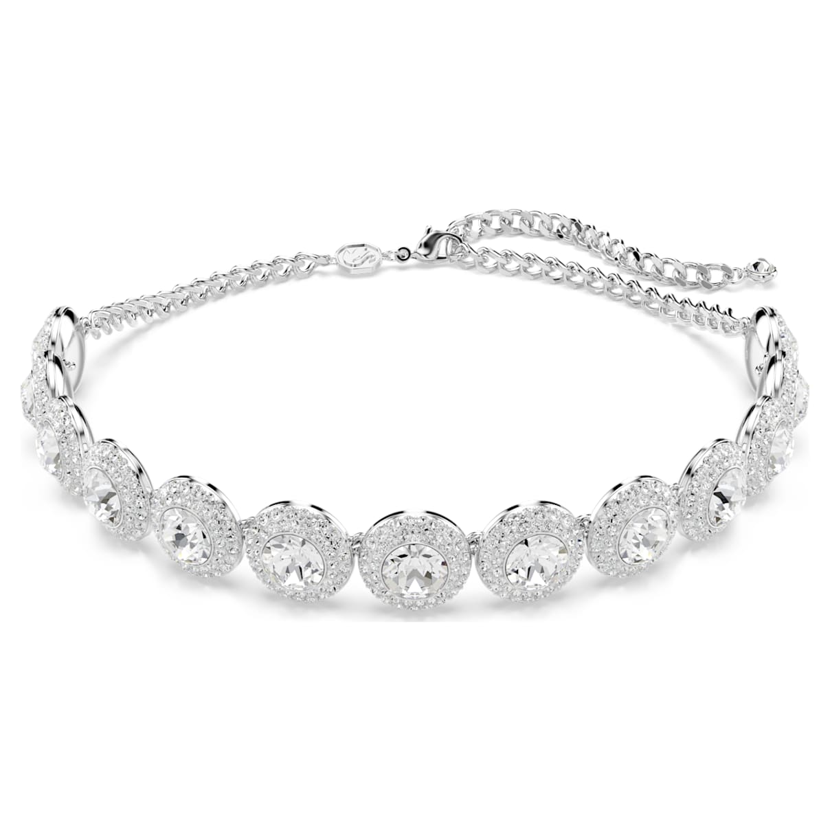 UNA ANGELIC CHOKER WHITE RHODIUM PLATED