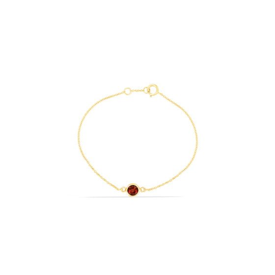 Garnet Ankle Bracelet