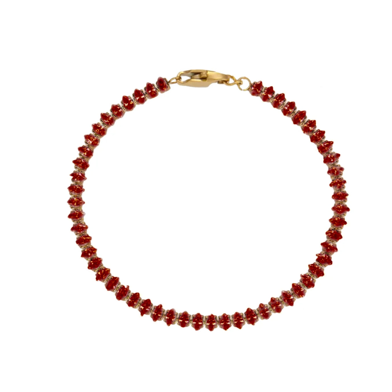 Garnet Petite Tennis Bracelet