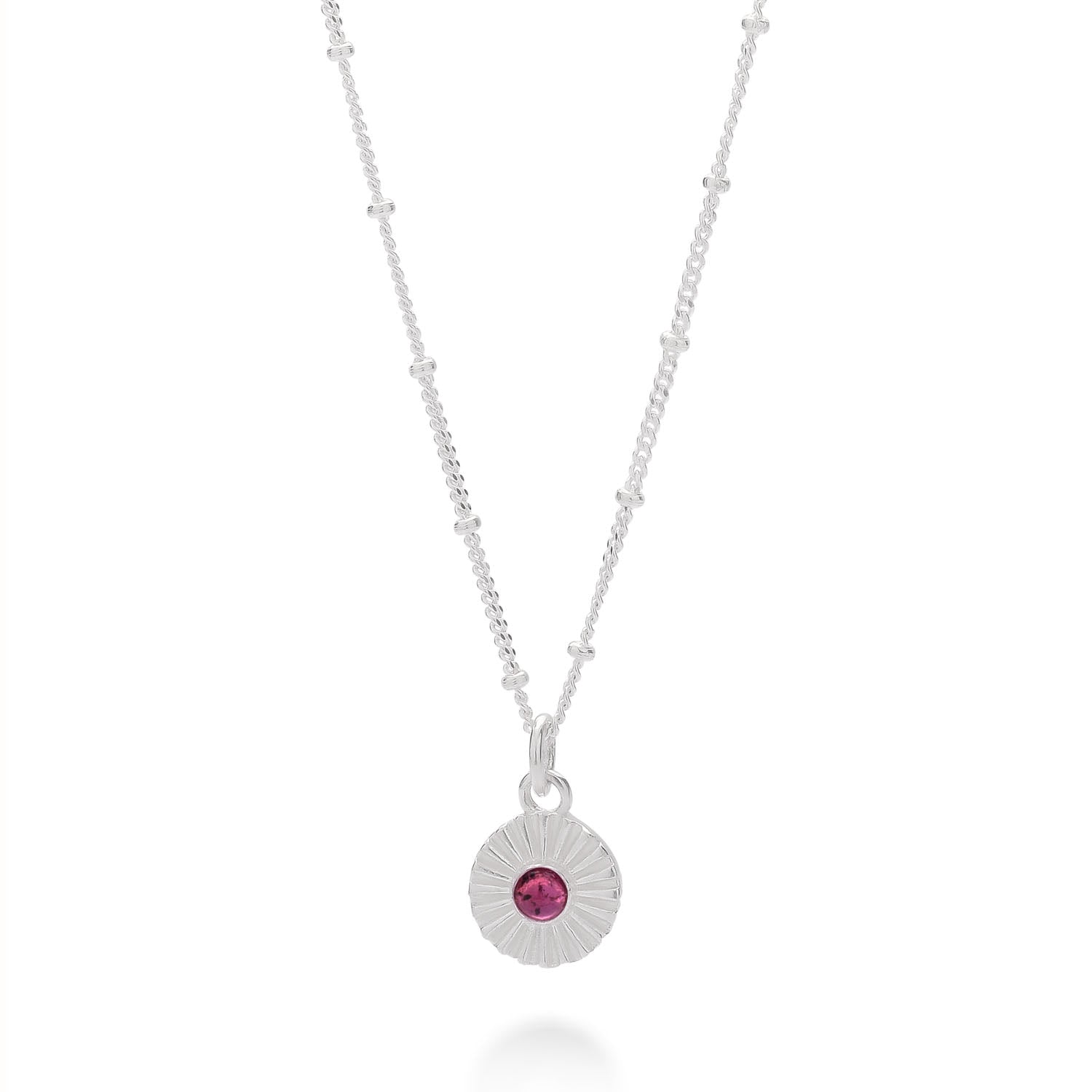 Garnet Radiance Birthstone Necklace - January