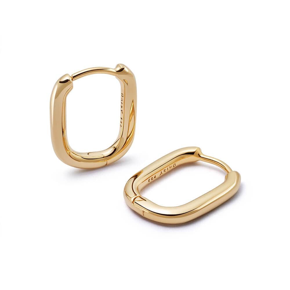 Estee Lalonde Mini Square Hoop Earrings