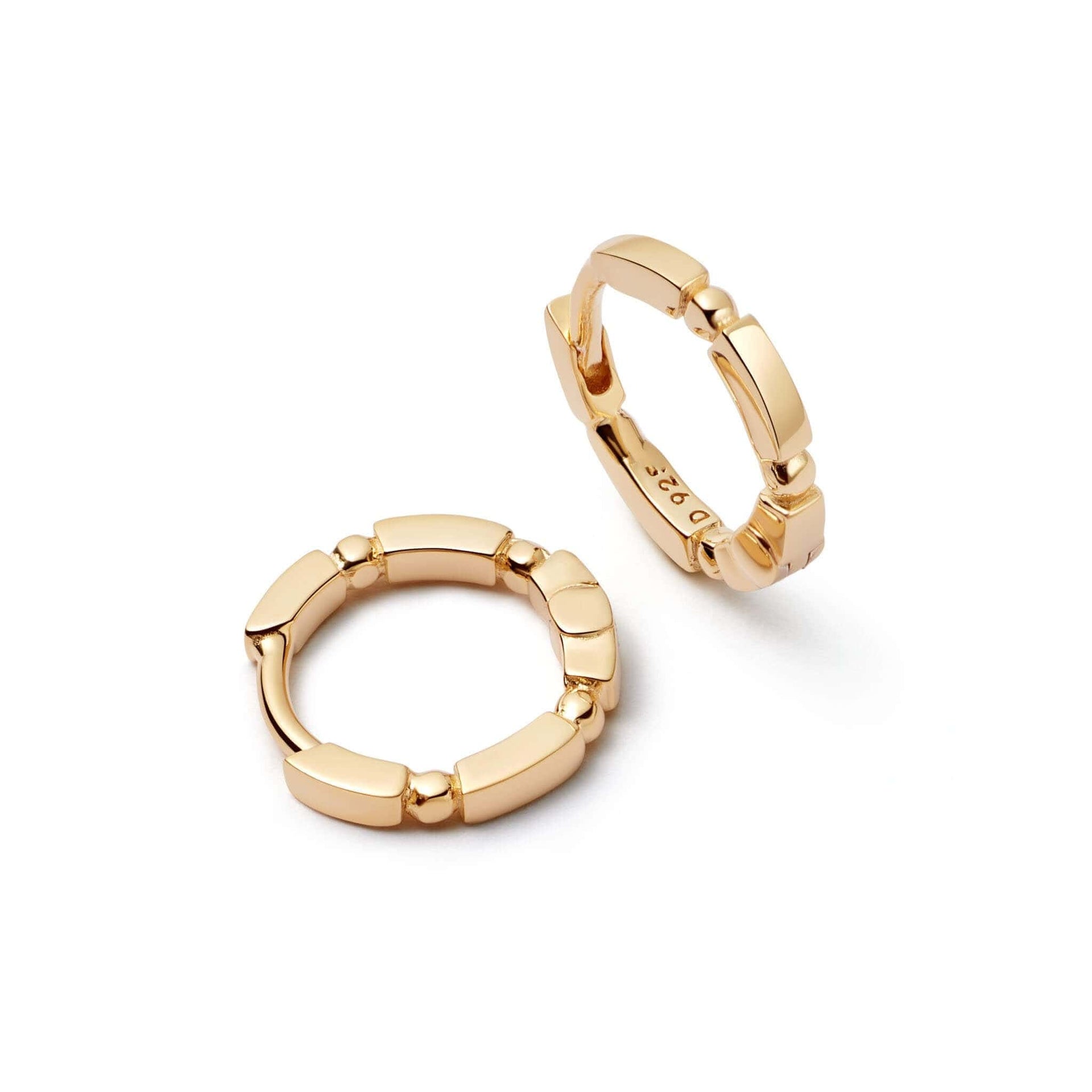 estee-lalonde-octagonal-huggie-hoops-daisy-london