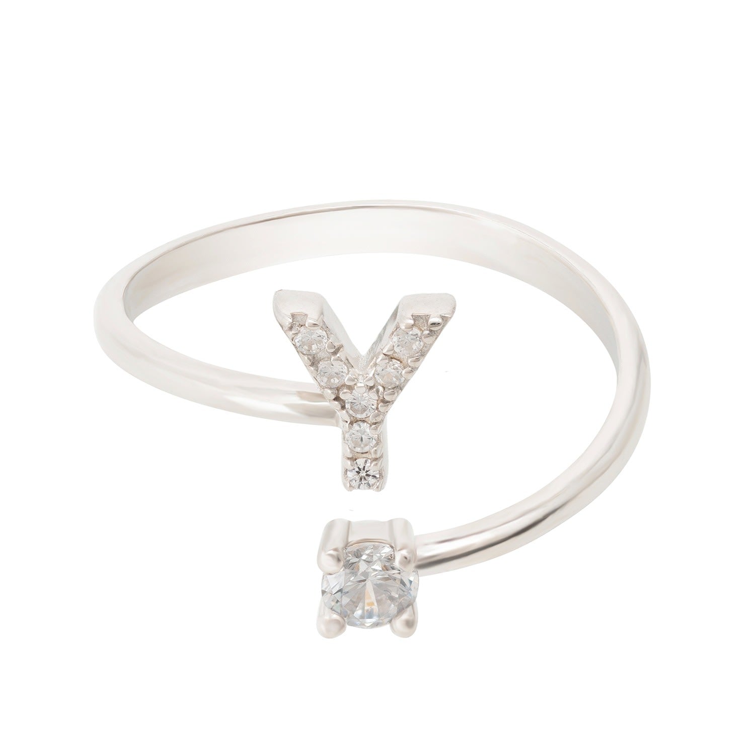 Initial Ring Silver Y