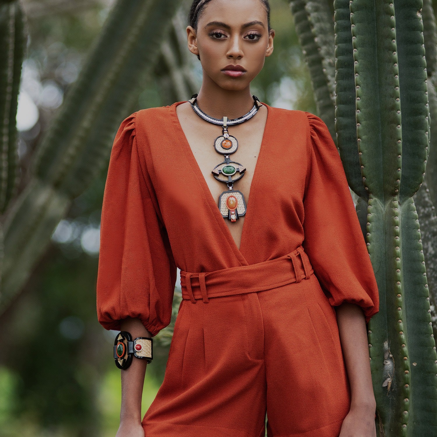 Handmade Acrylic Bracelet Ita Cream