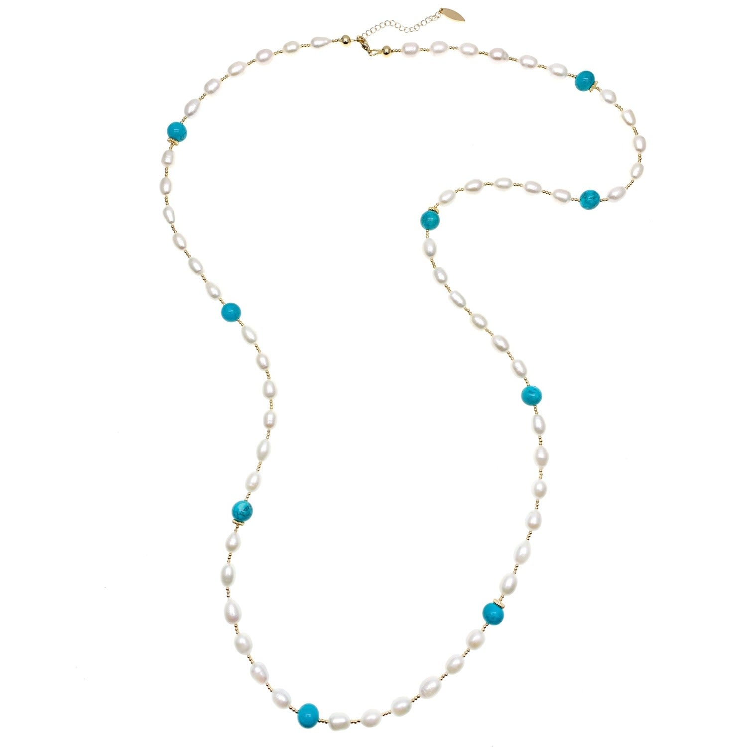 Freshwater Pearls With Natural Amazonite Two-Way Necklace