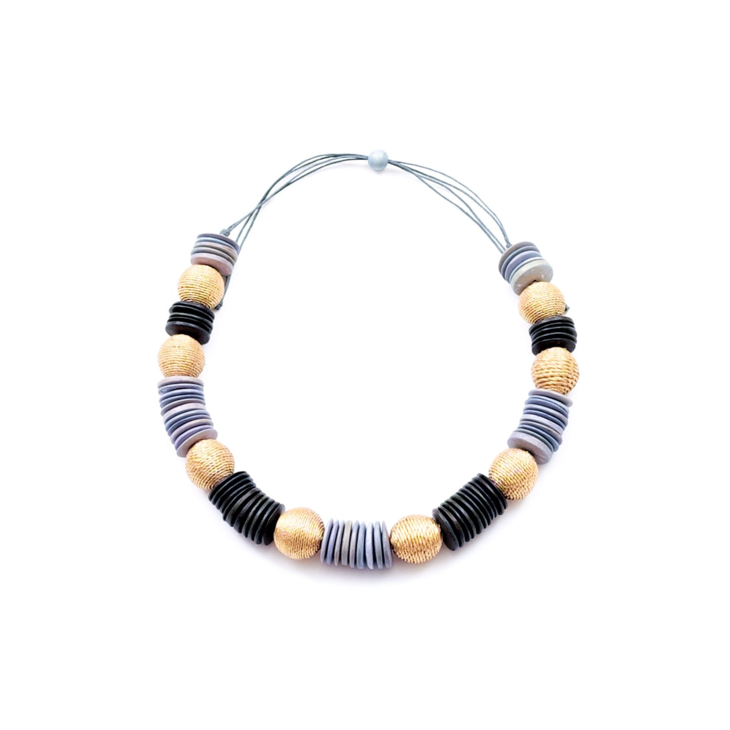 Pastilla Statement Necklace, Grey