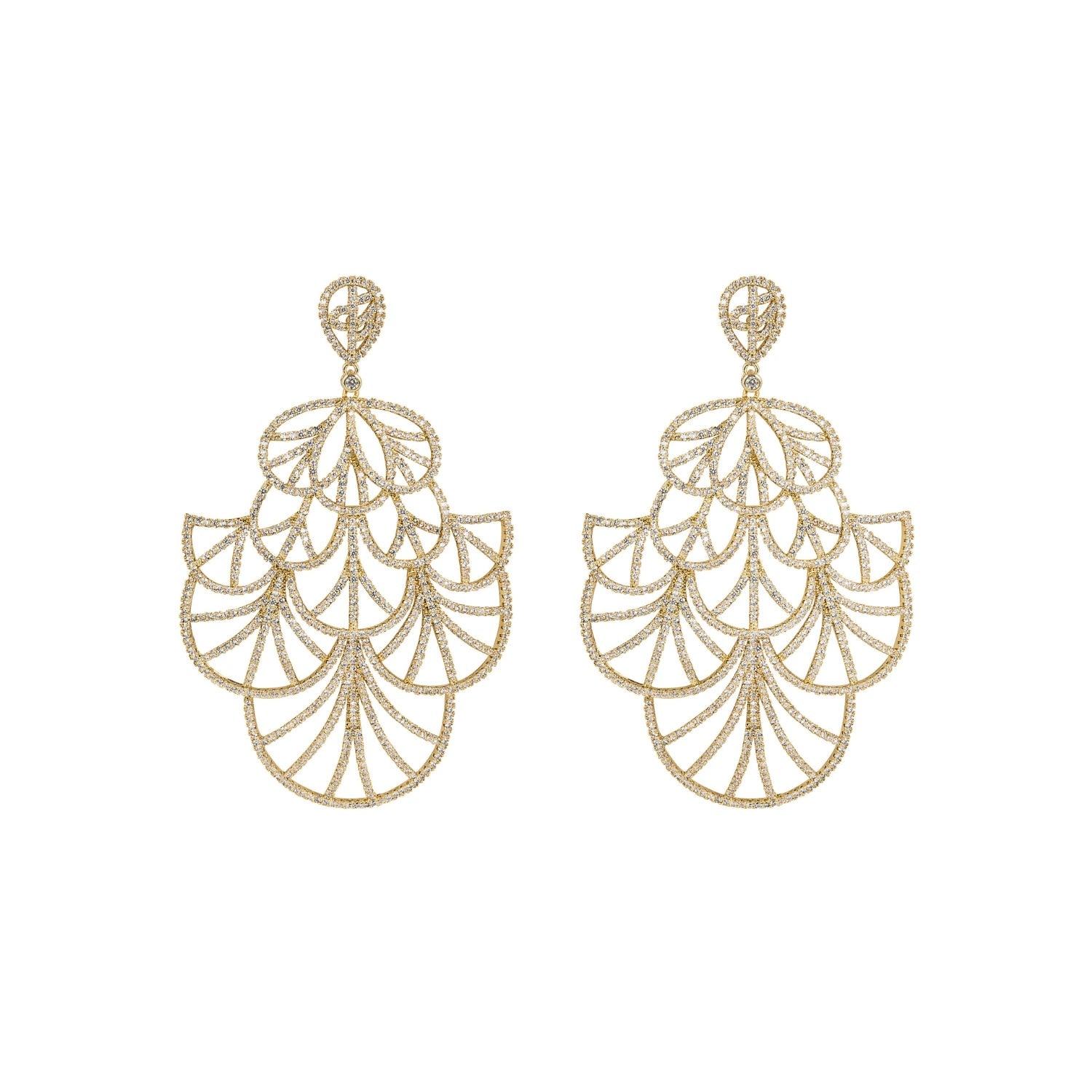 Geisha Earrings - Gold