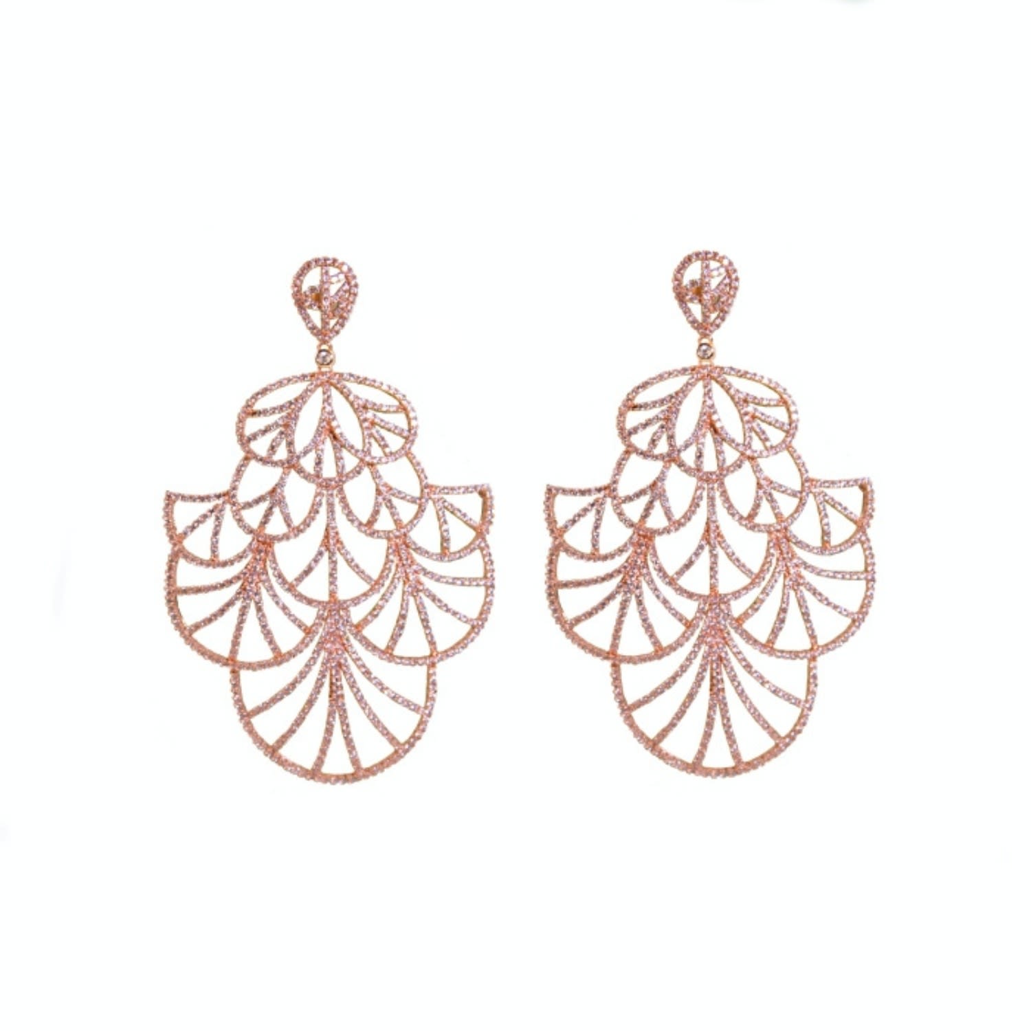 Geisha Earrings - Rose Gold