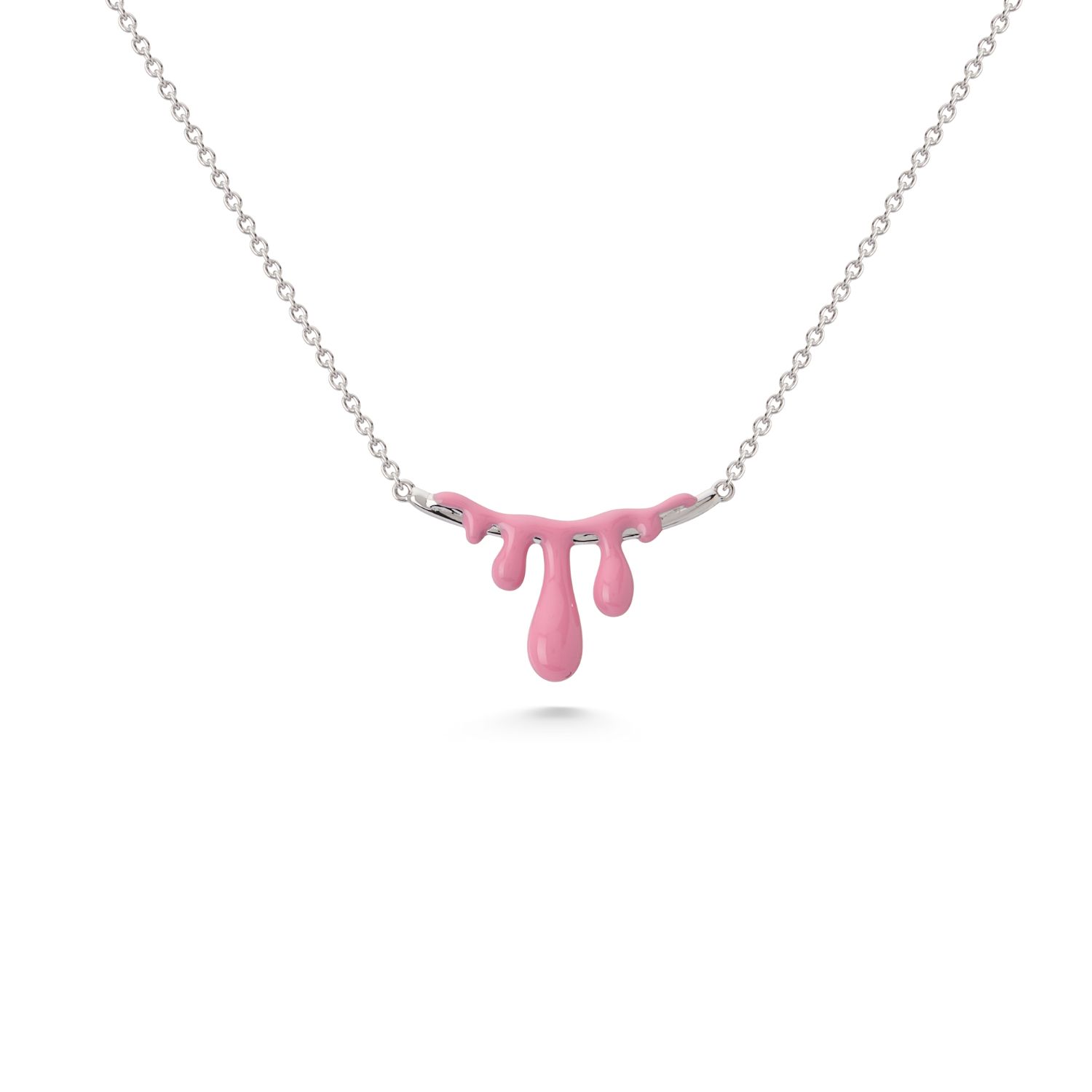 Gelato Raspberry Necklace - Silver