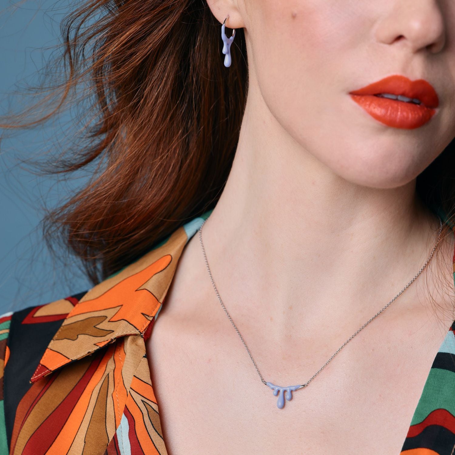 Gelato Lavender Necklace - Silver