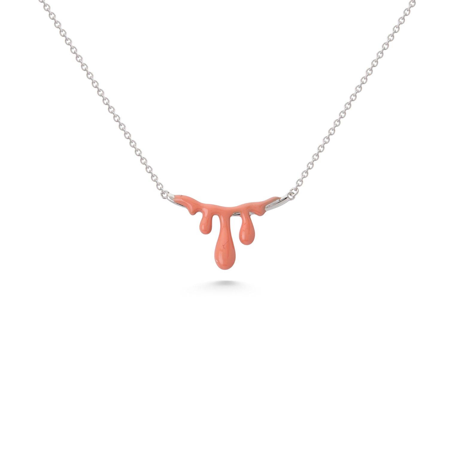 Gelato Tangerine Necklace - Silver