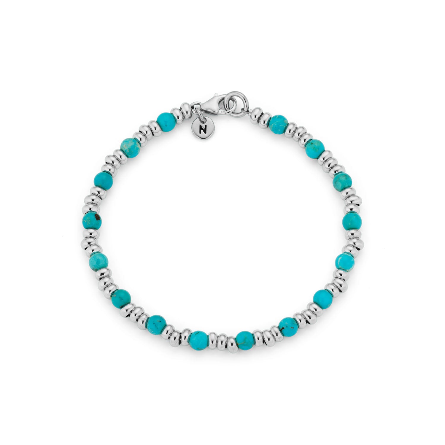 Gem Bracelet December Birthstone Turquoise Sterling Silver