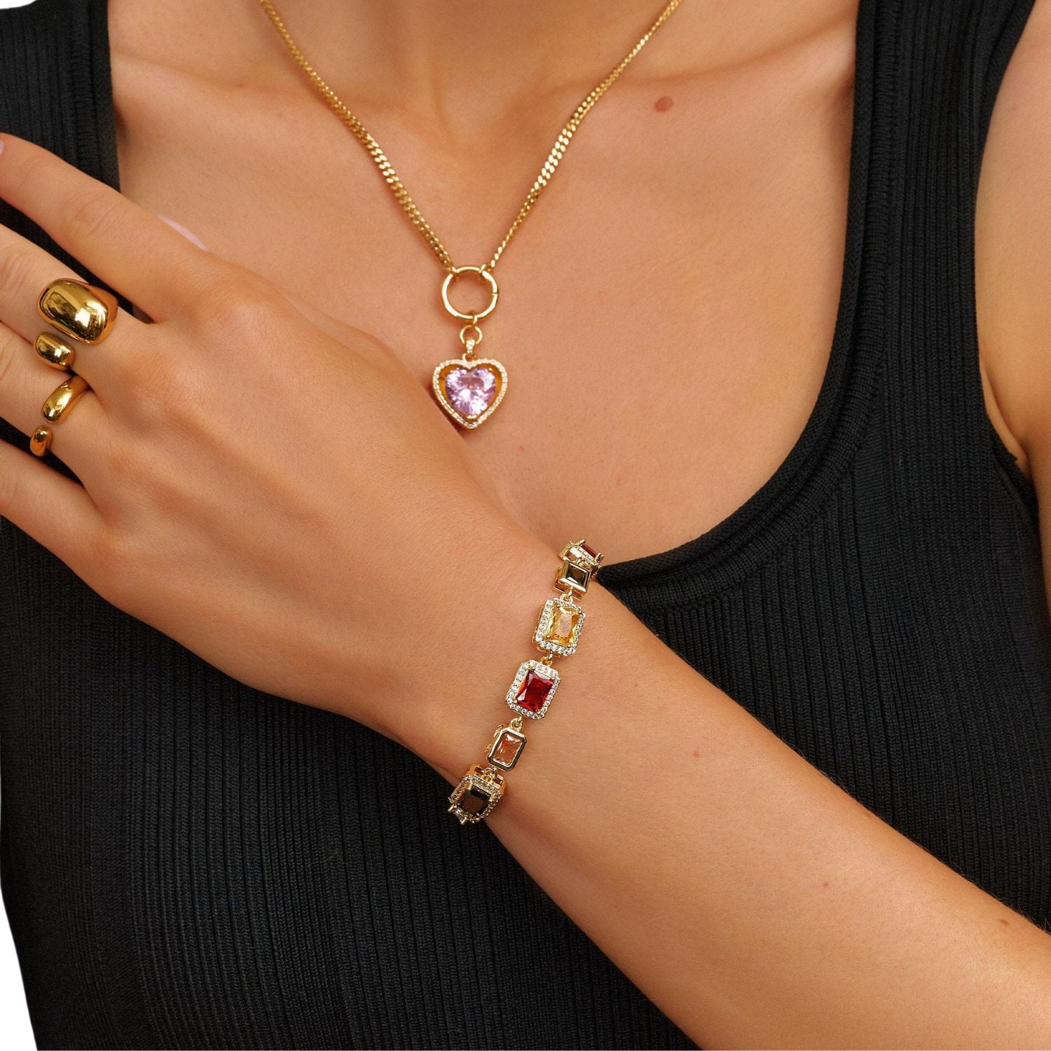 Gem Bracelet In Gold