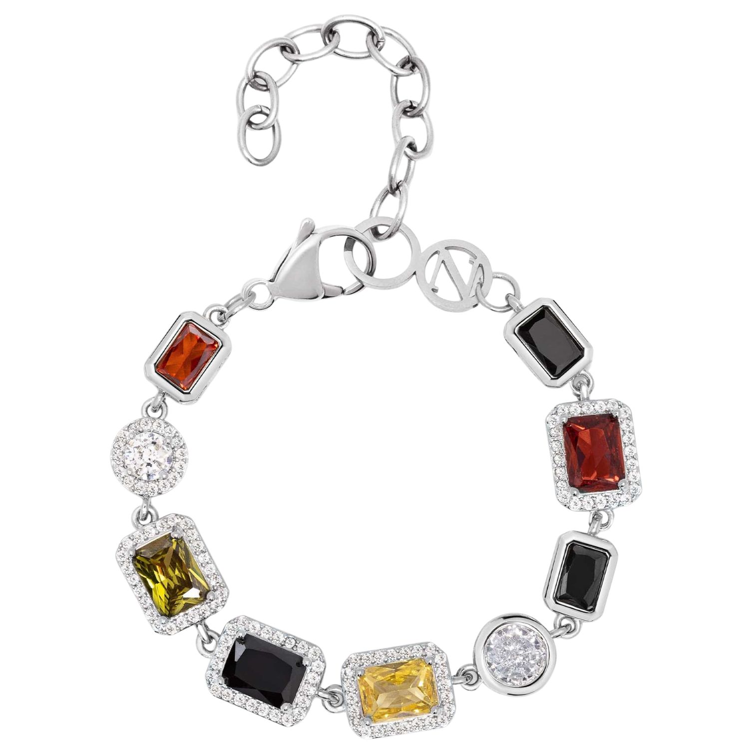 Gem Bracelet In Silver