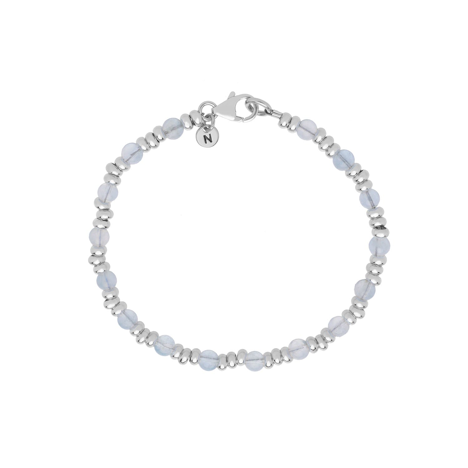 Gem Aquamarine Bracelet March Birthstone Sterling Silver