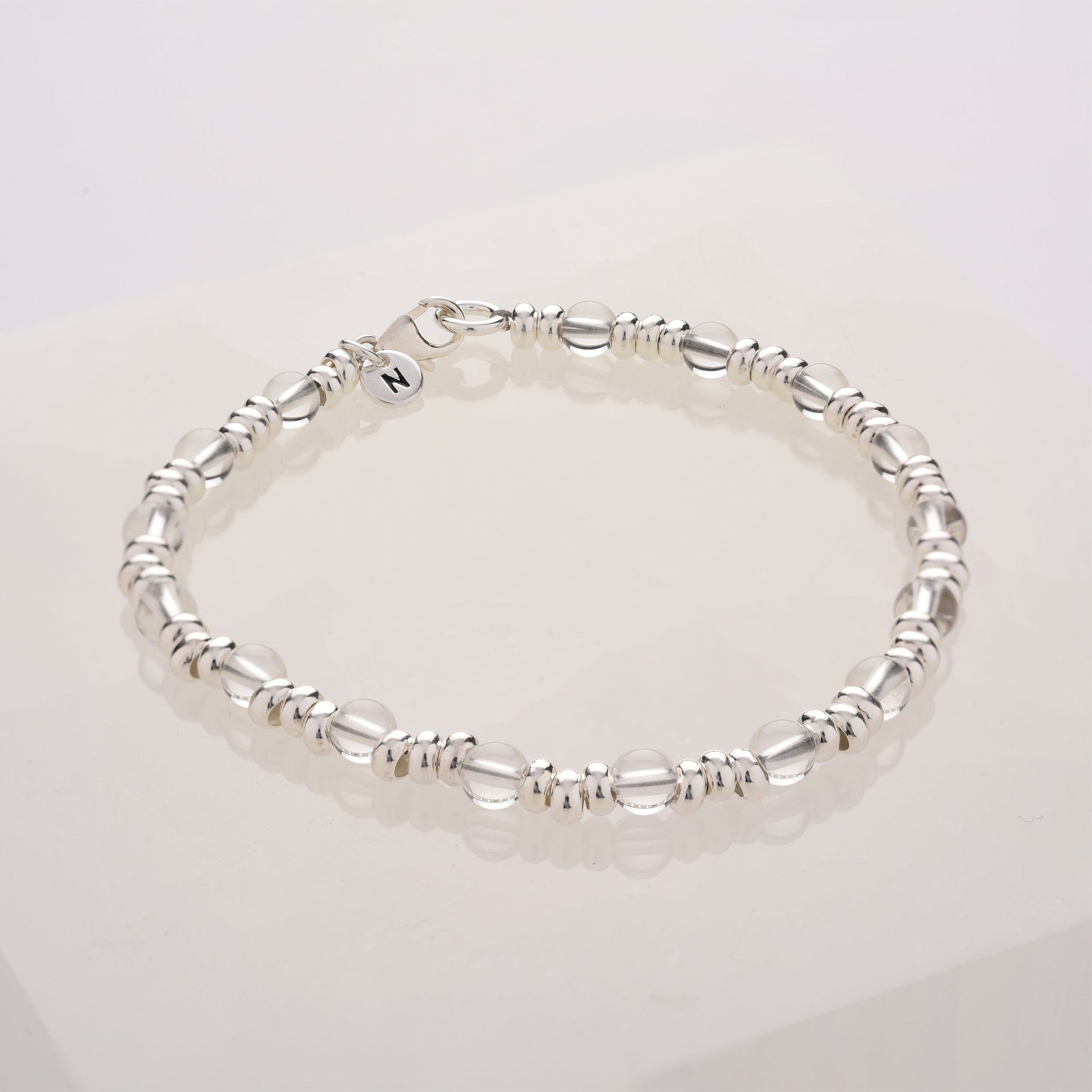 Gem Aquamarine Bracelet March Birthstone Sterling Silver
