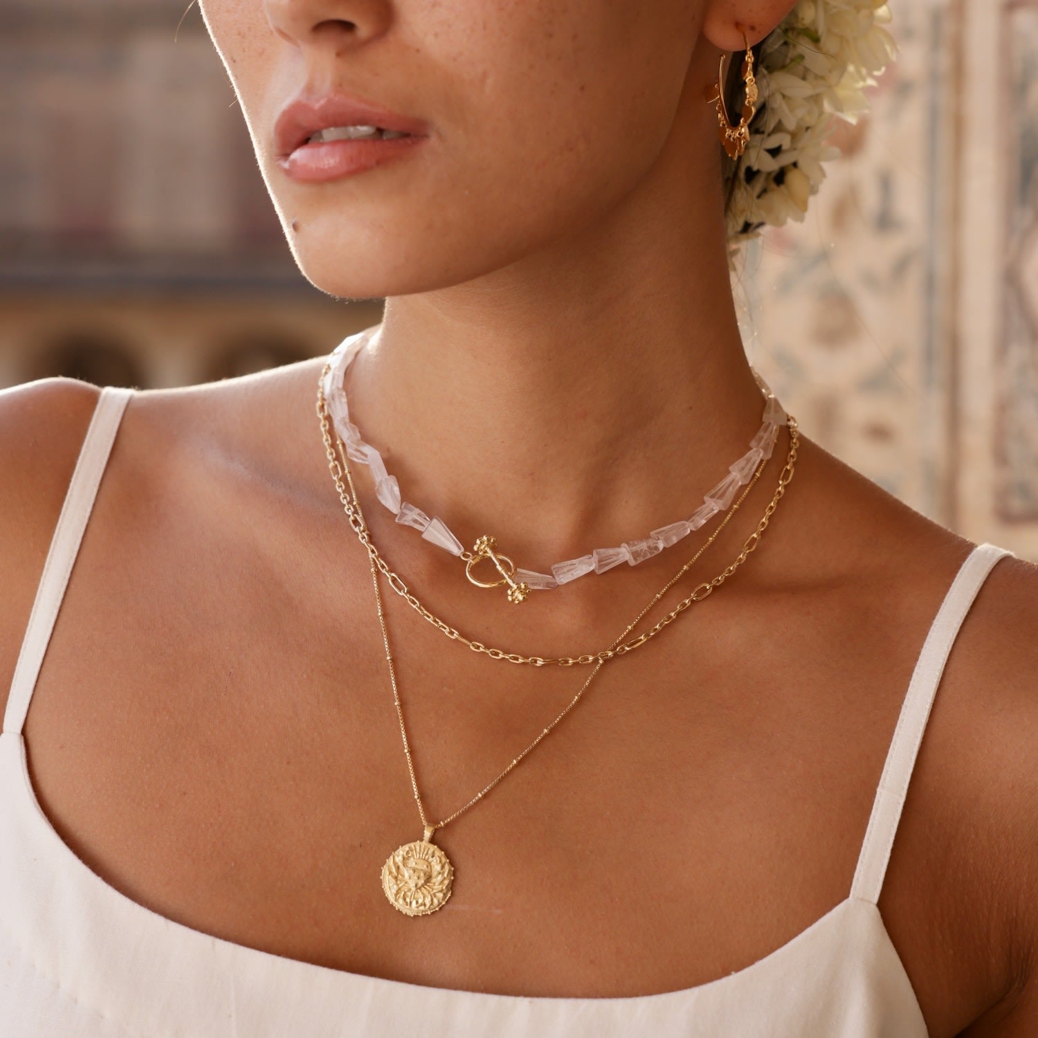 Gemini Zodiac Manifesting Necklace *Double Sided* - Gold Vermeil