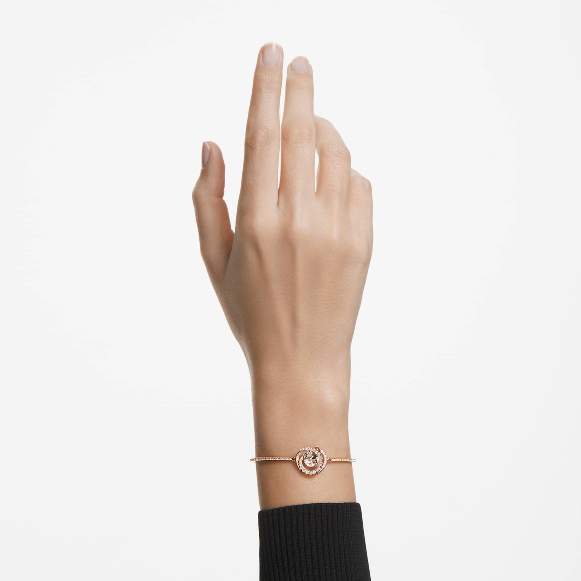 GENERATION BANGLE WHITE ROSE GOLD TONE PLATED