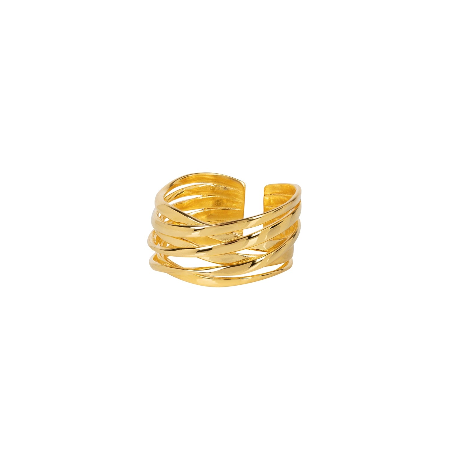 Genesis Gold Stacking Ring - Size Adjustable