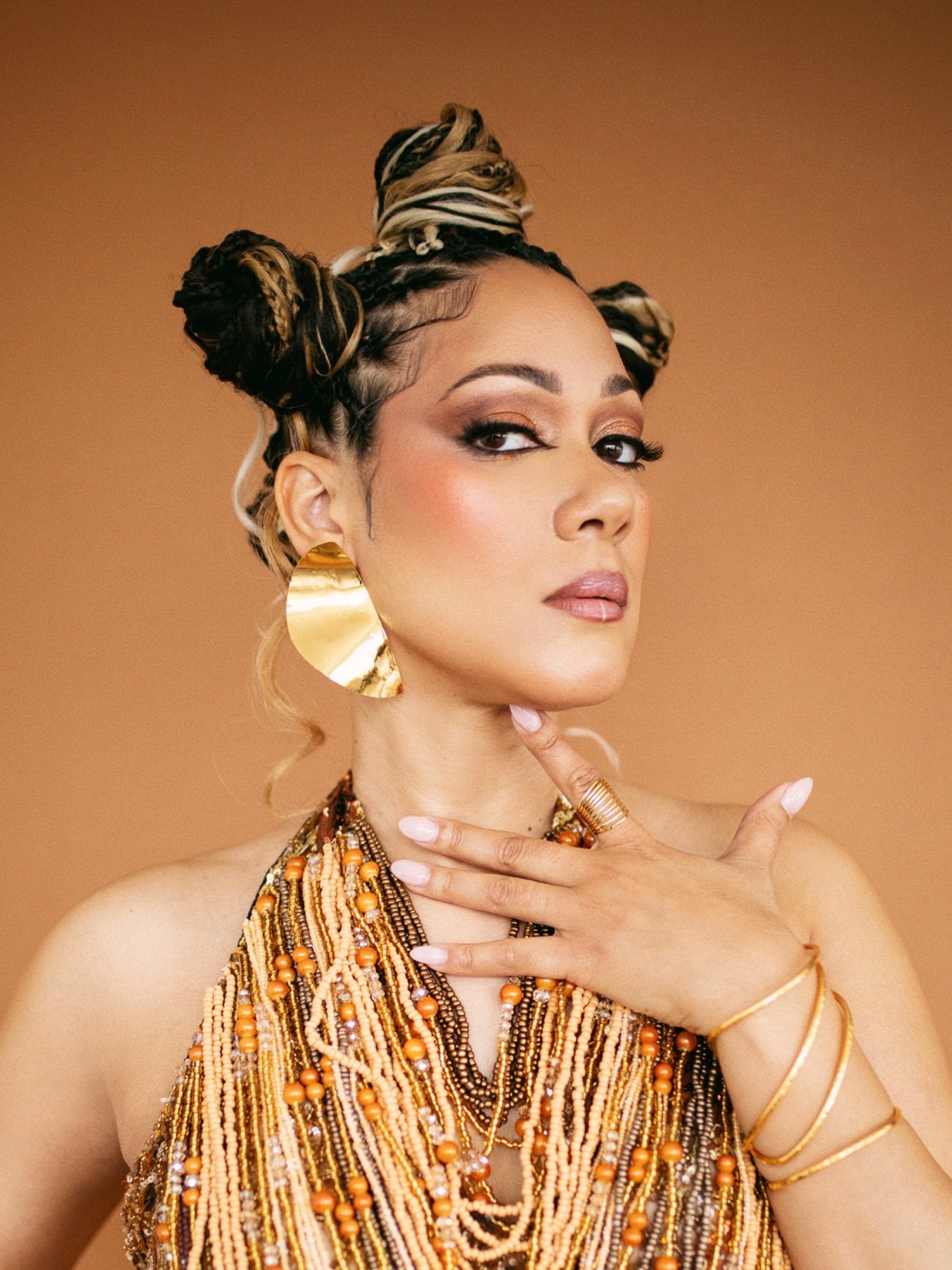 Geo Twist Clip On Earrings