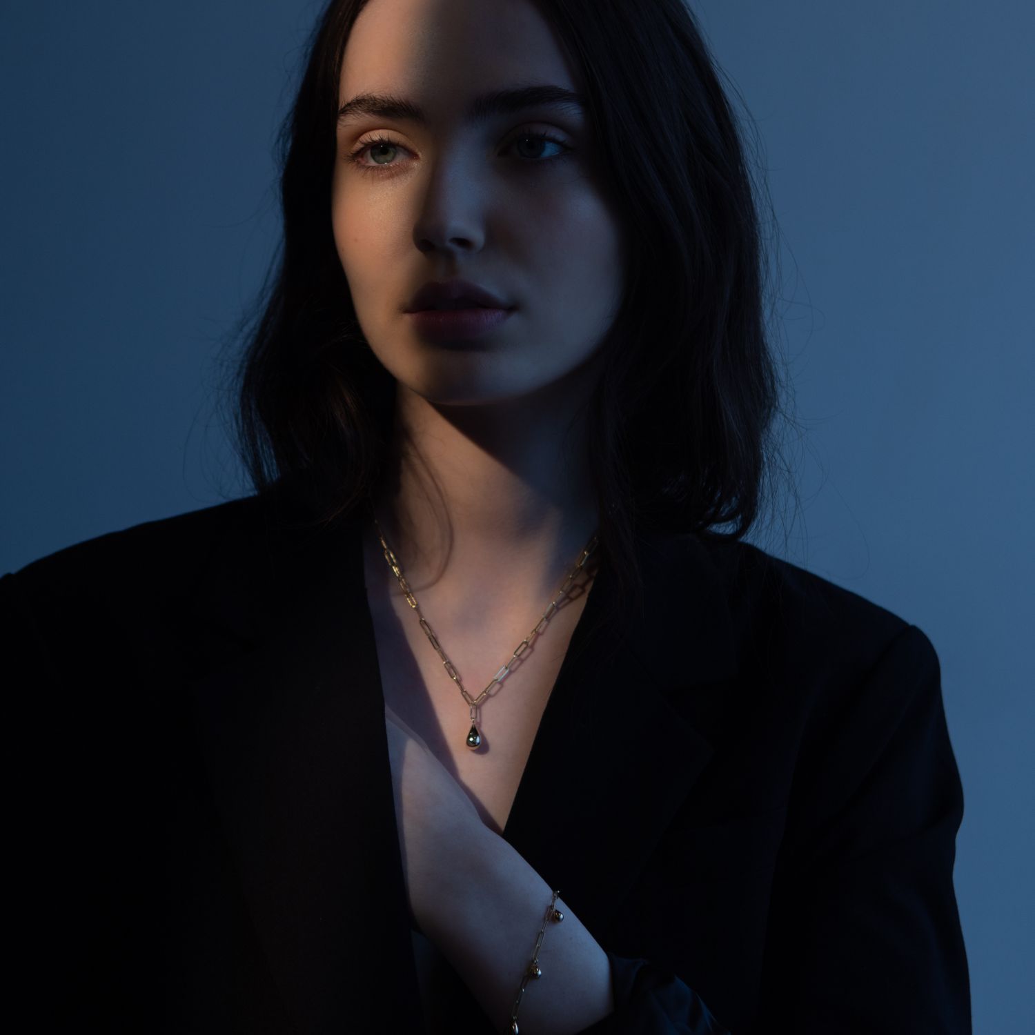 Giant Gold Drop Necklace