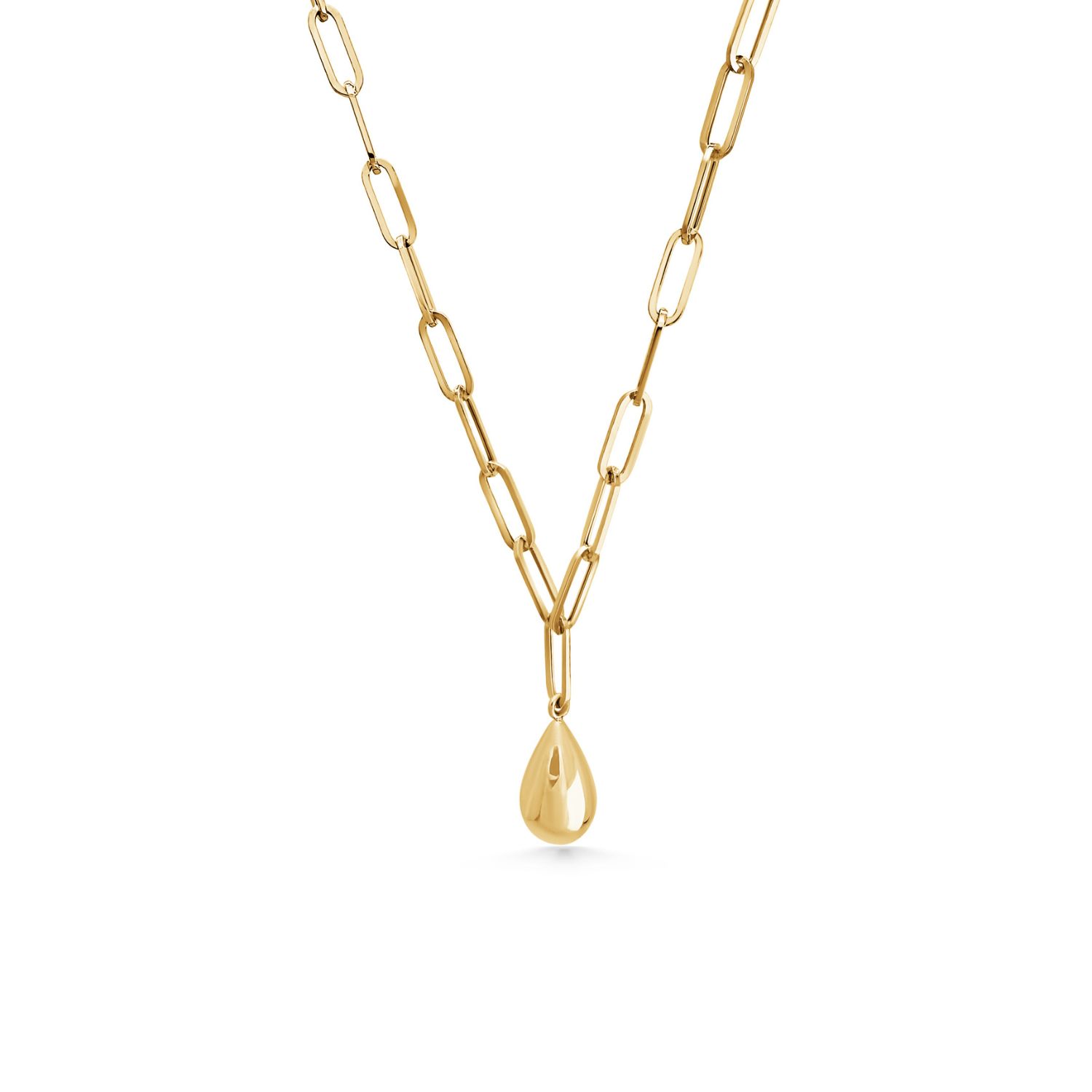 Giant Gold Drop Necklace