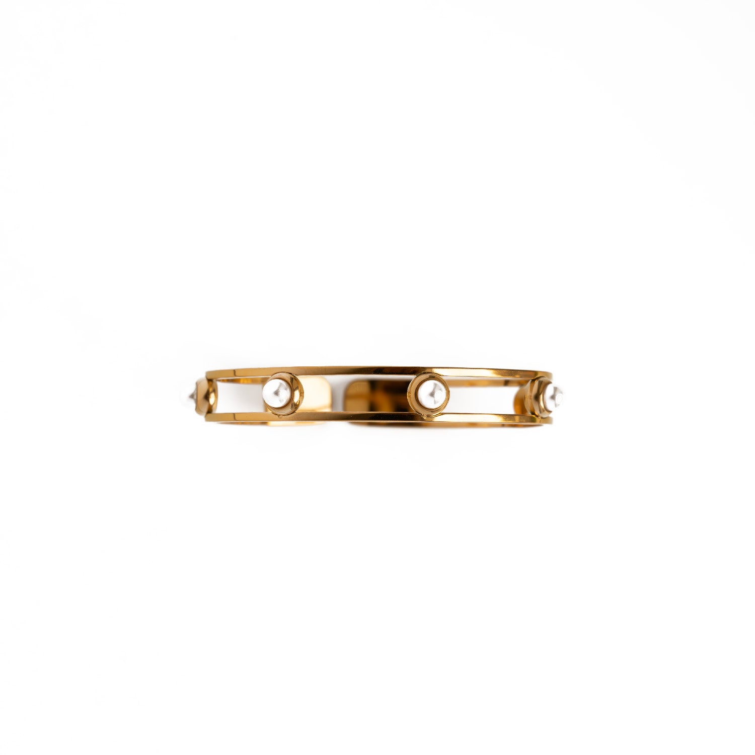 Gigi Gold Pearl Bangle