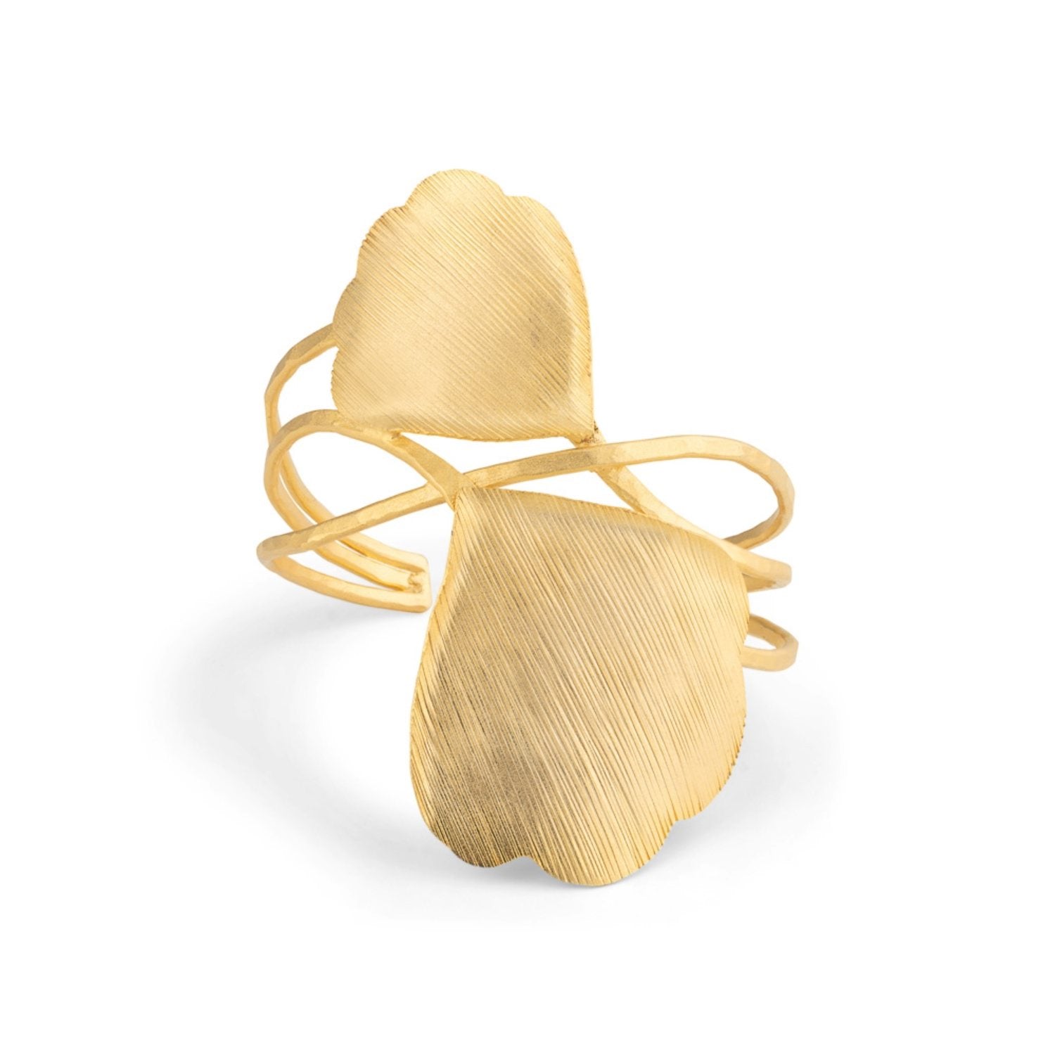 Ginko Leaf Wrap Cuff