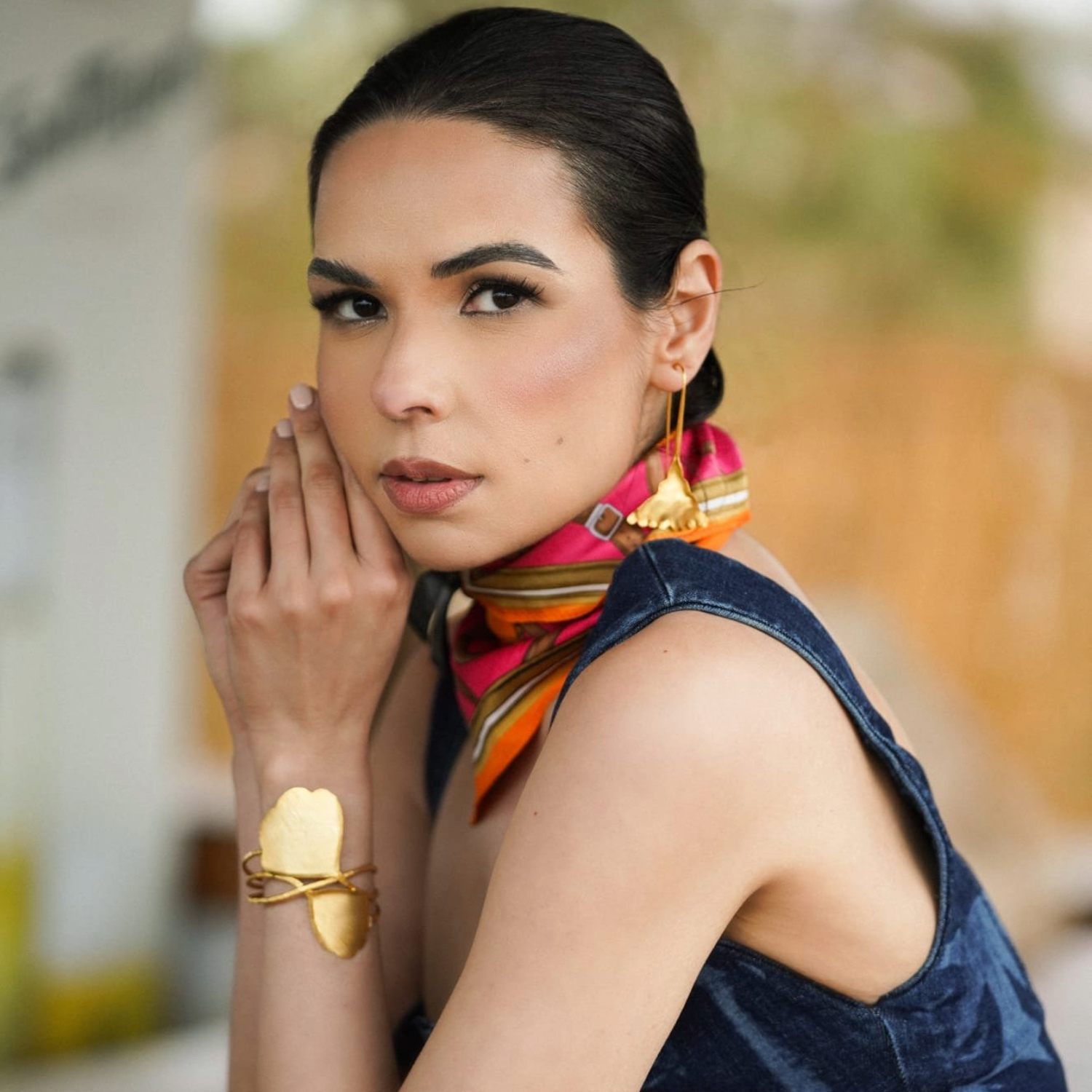 Ginko Leaf Wrap Cuff