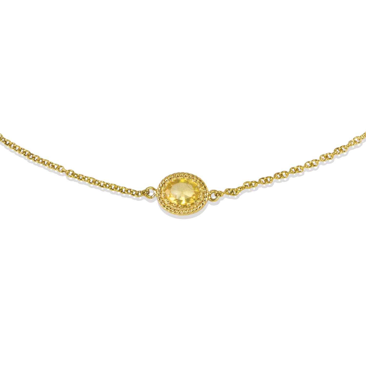 Luccichio Gold Vermeil Citrine Choker