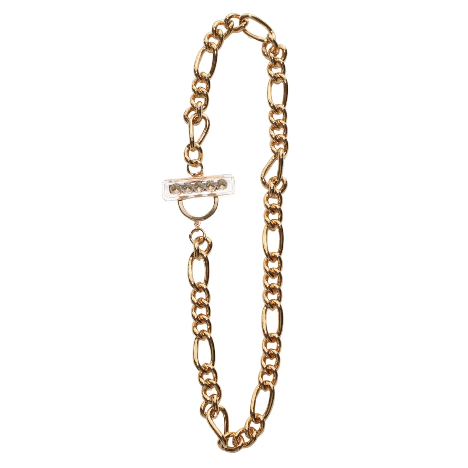 Glam Chain Mantel Necklace Gold