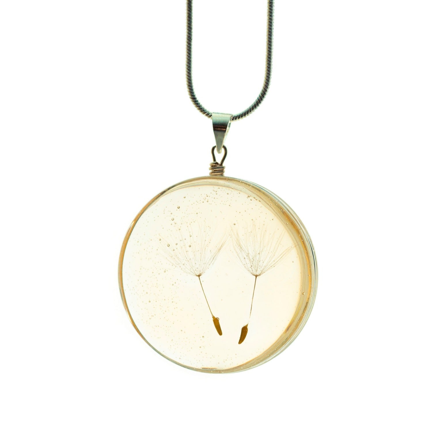 Glass Pendant A Wish Amber